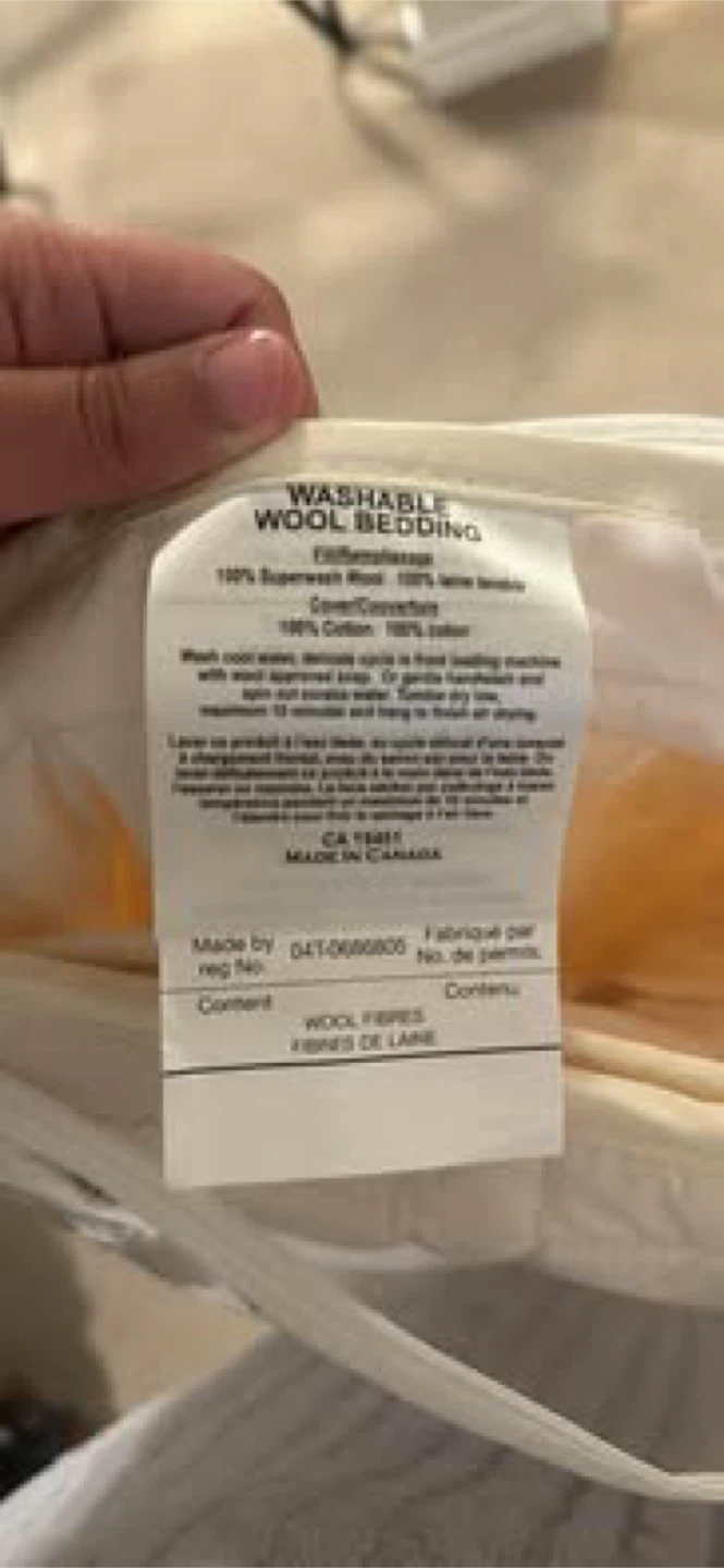 Washable Wool Bedding