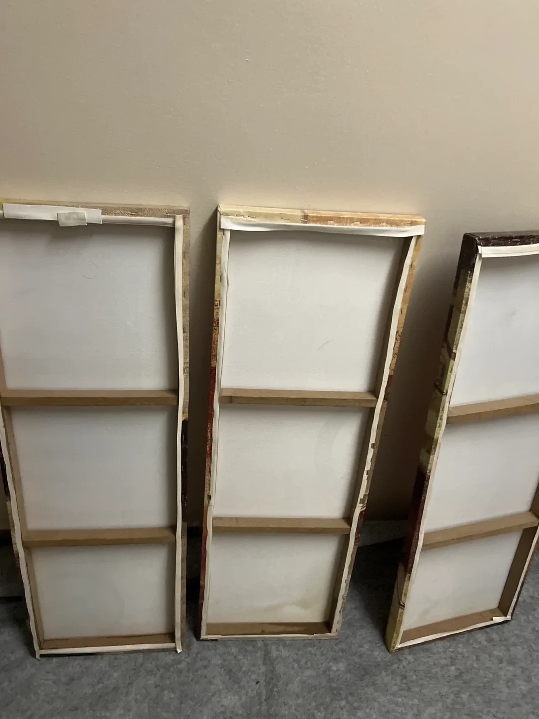 Set of 3 Abstract Wall Art Canvases image indicator(5)