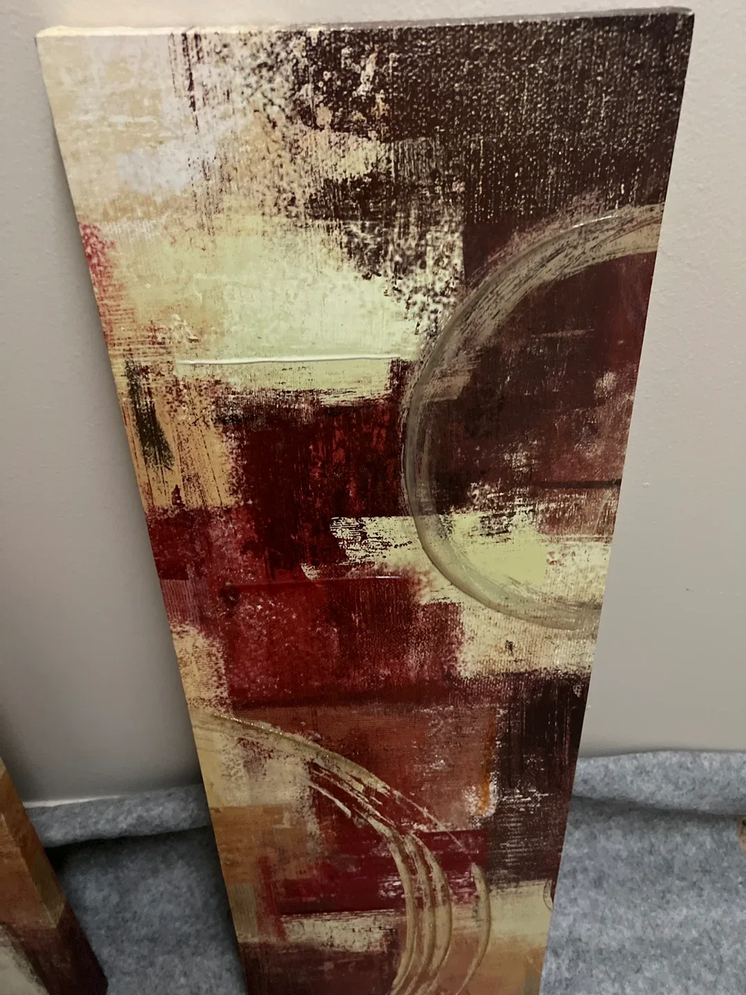 Set of 3 Abstract Wall Art Canvases image indicator(4)