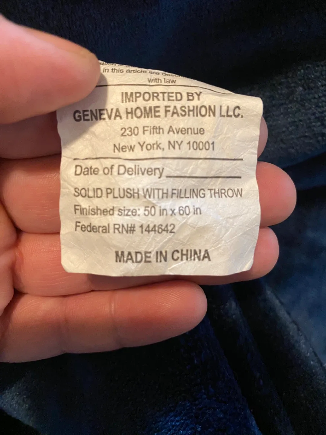 Geneva Home Fashion Plush Throw 50x60 image indicator(3)