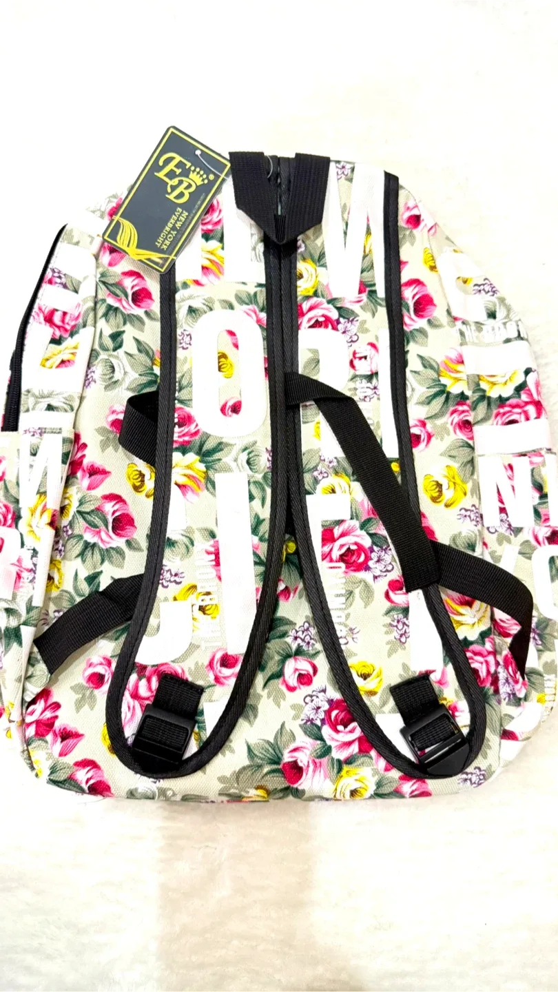 Floral New York City Backpack image indicator(2)