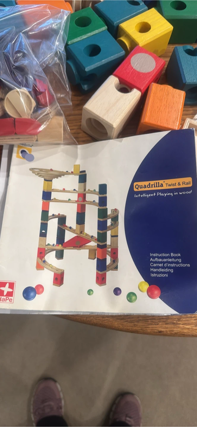 Hape Quadrilla Twist & Rail Marble Run Set