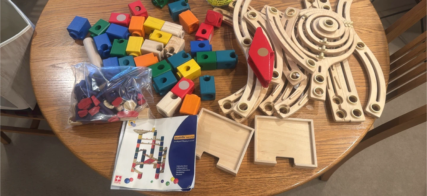 Hape Quadrilla Twist & Rail Marble Run Set - photo 2