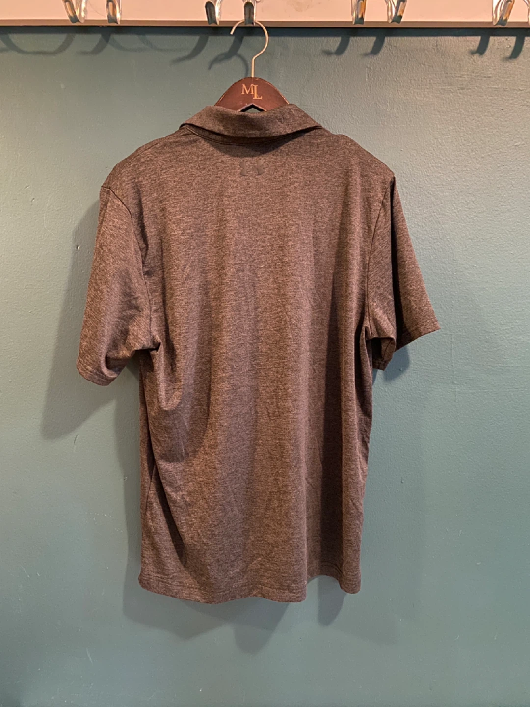 Heater Grey Under Armour Playoff Polo - Size M - photo 2