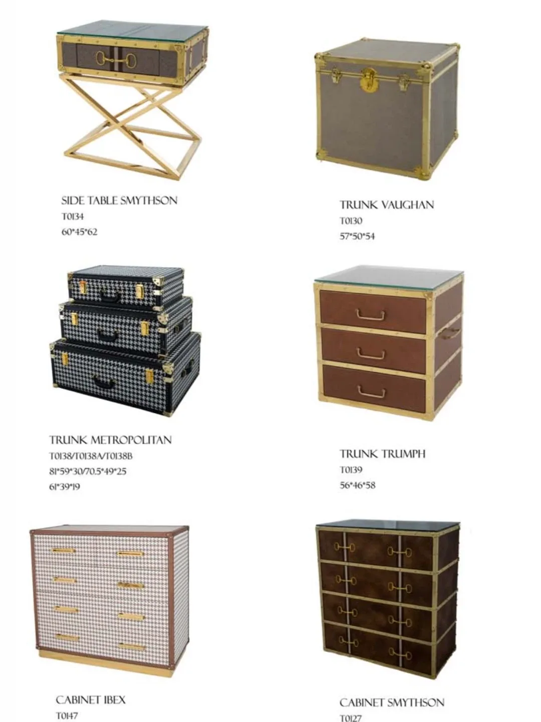 Decorative Storage Trunk - Ivory & Gold image indicator(6)