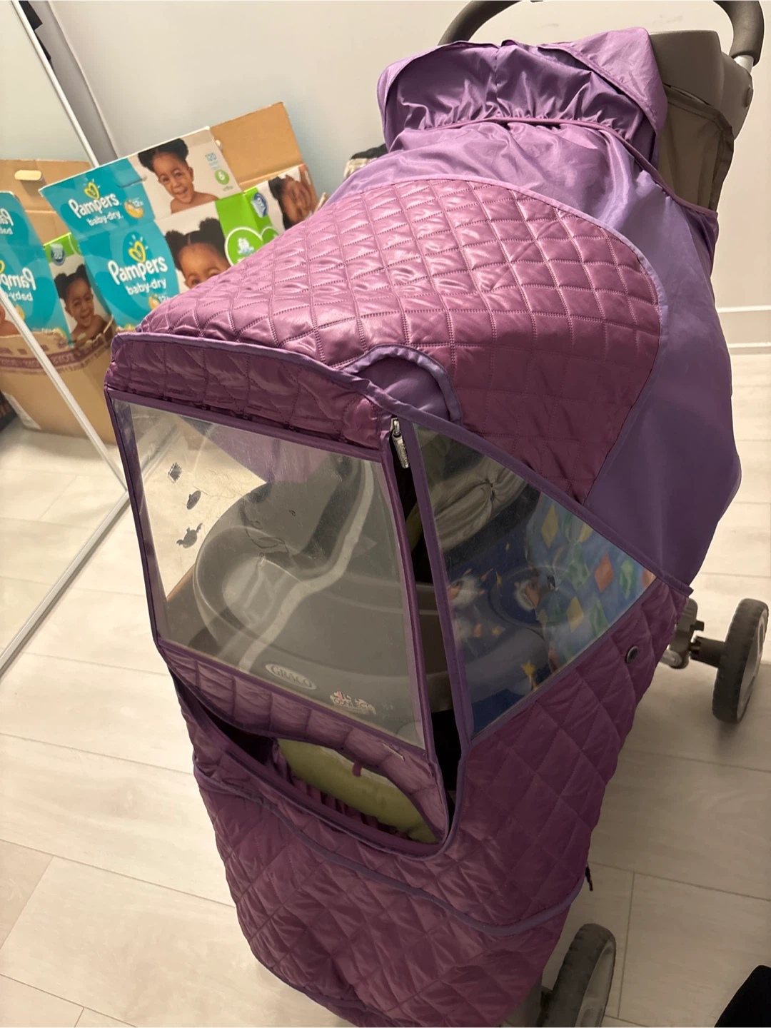 Stroller Weather Shield - Purple