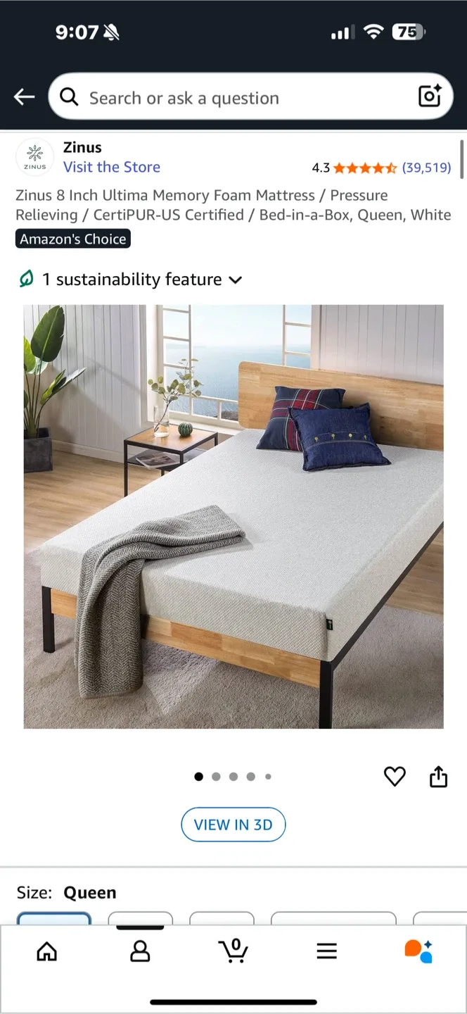 Zinus 8 Inch Ultima Queen Mattress image indicator(3)