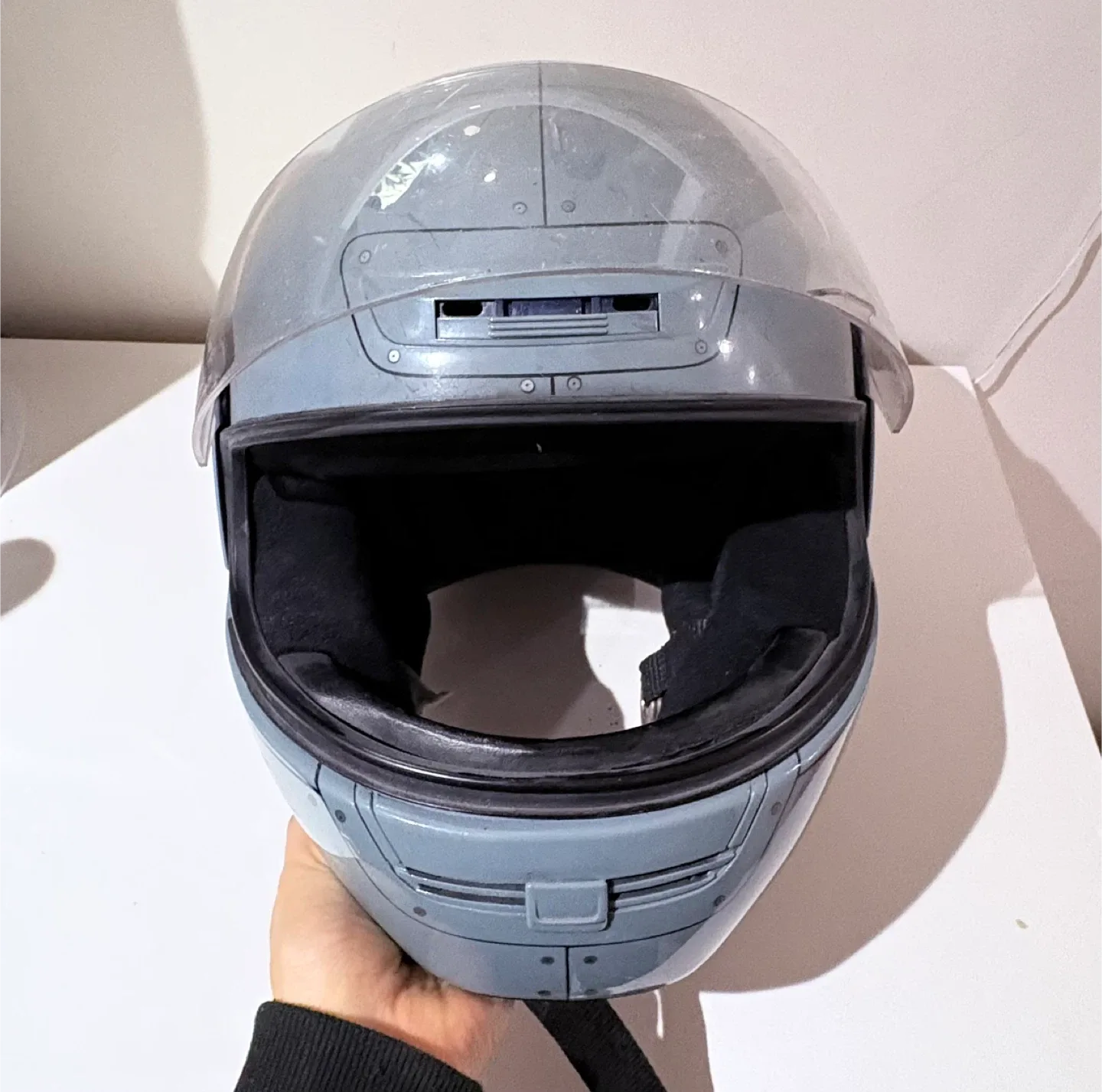 Shoei VFX-WR Motorcycle Helmet Custom Silver Surfer Design image indicator(4)