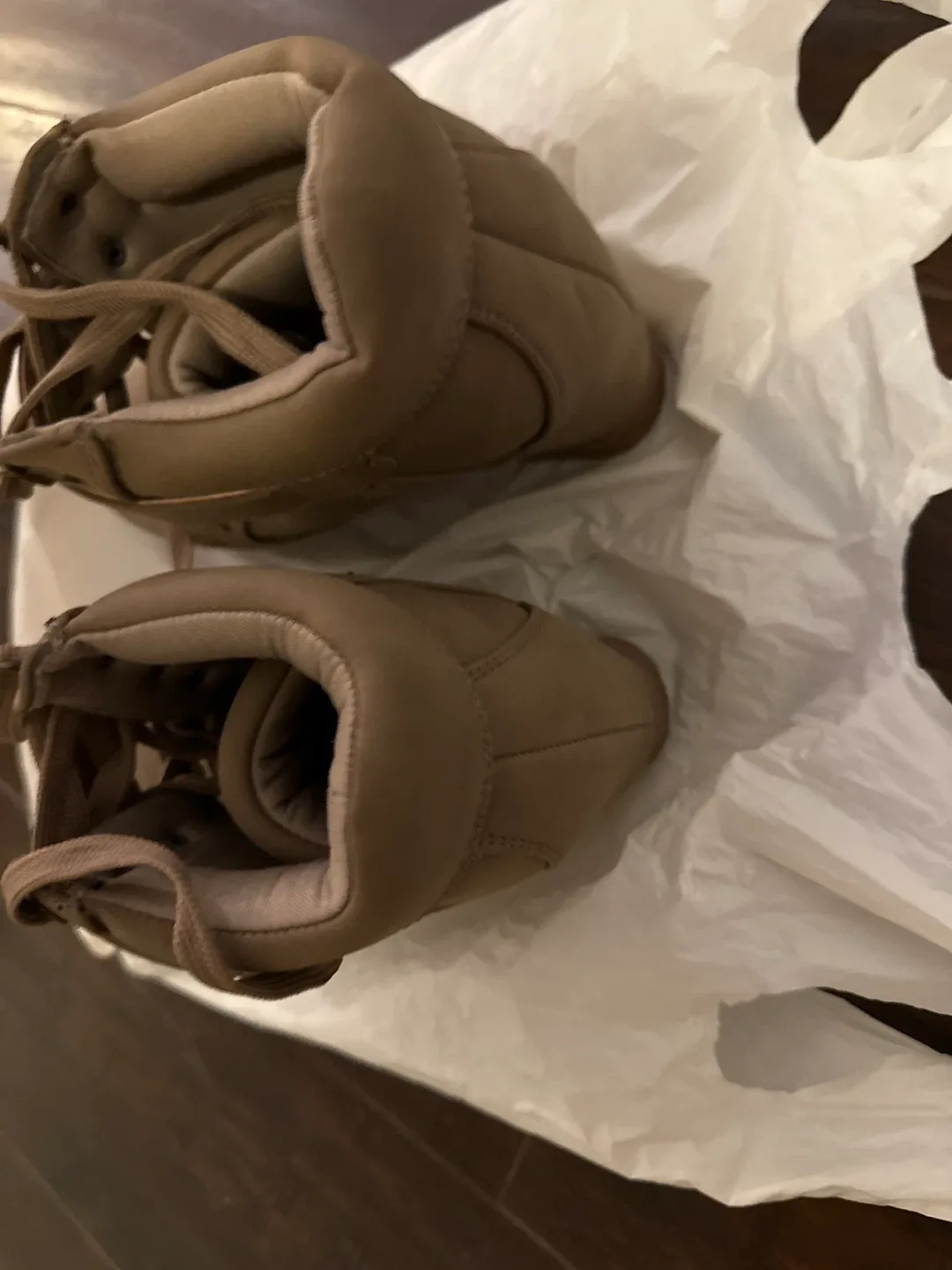 Taupe Wedge Heel Boots - Size 8 image indicator(2)