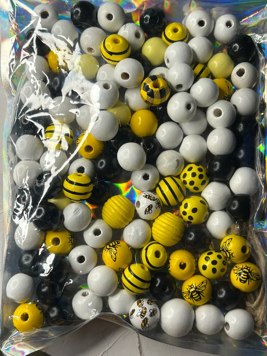 Bumble Bee Wooden Beads image indicator(2)
