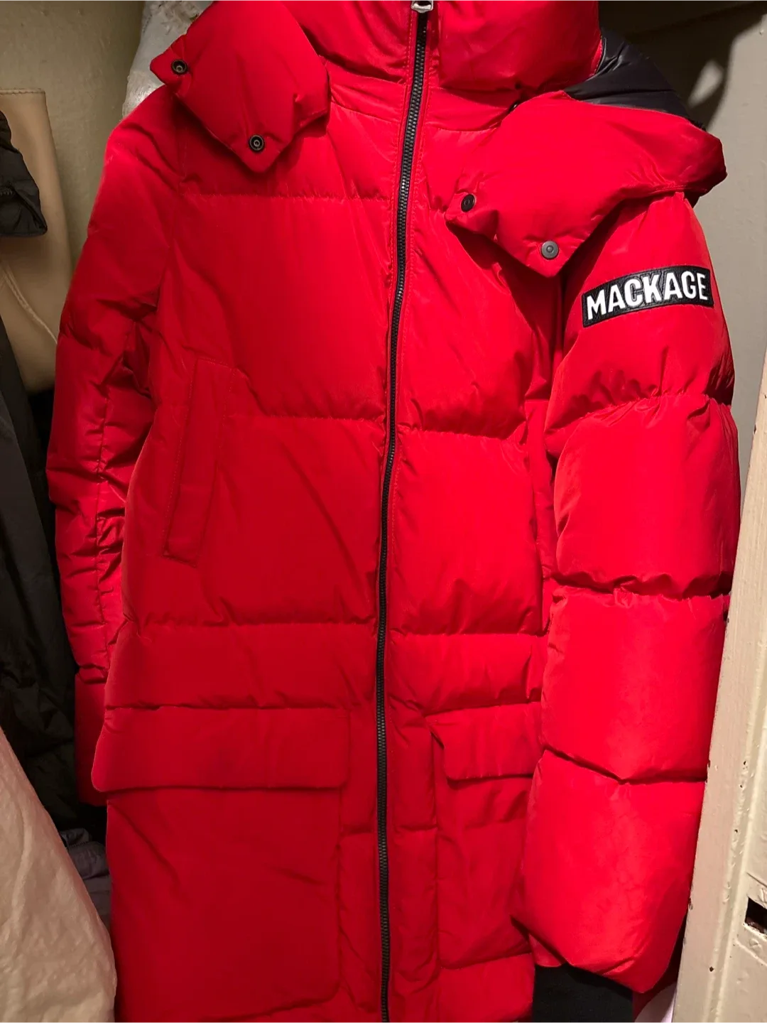 Mackage Red Puffer Jacket image indicator(2)