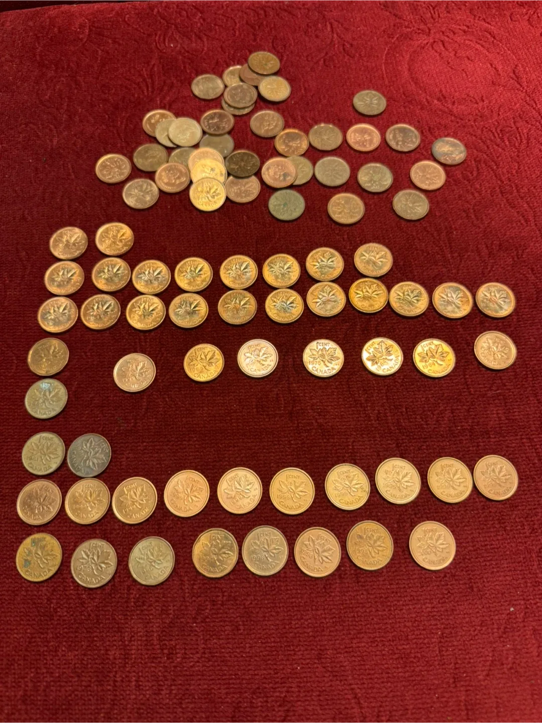 Vintage Canadian One Cent Coins image indicator(4)