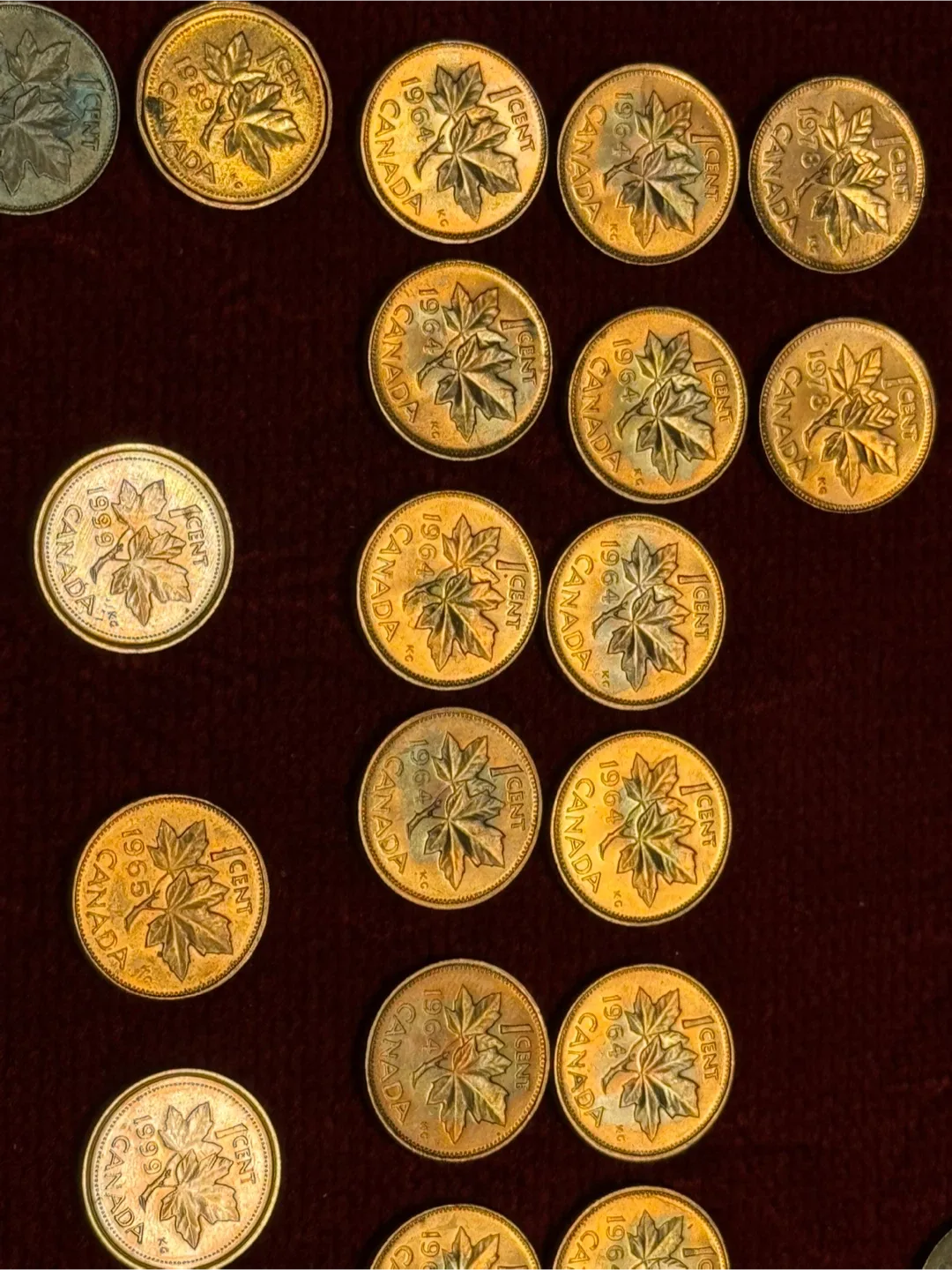 Vintage Canadian One Cent Coins image indicator(5)