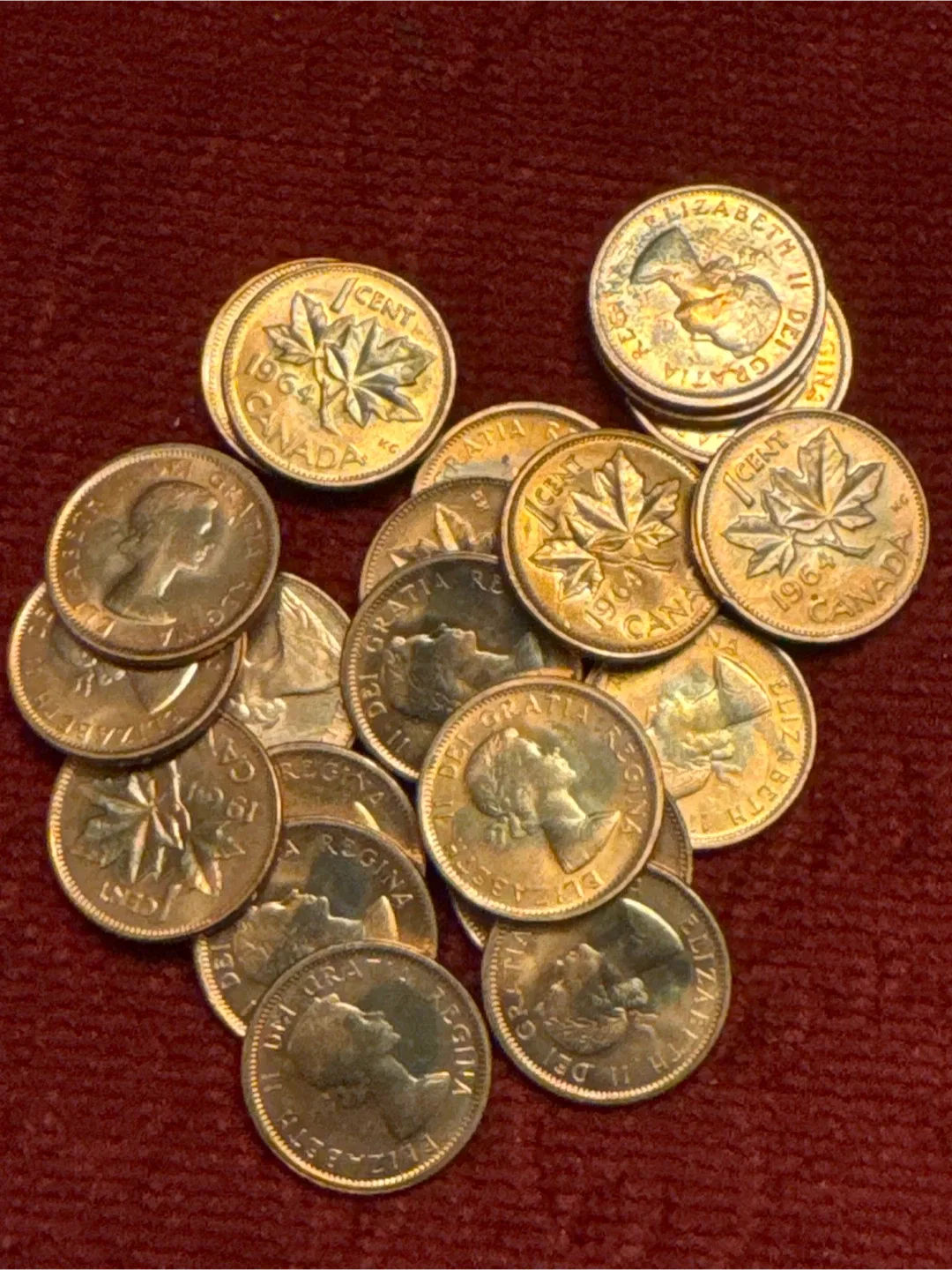 Vintage Canadian One Cent Coins image indicator(7)