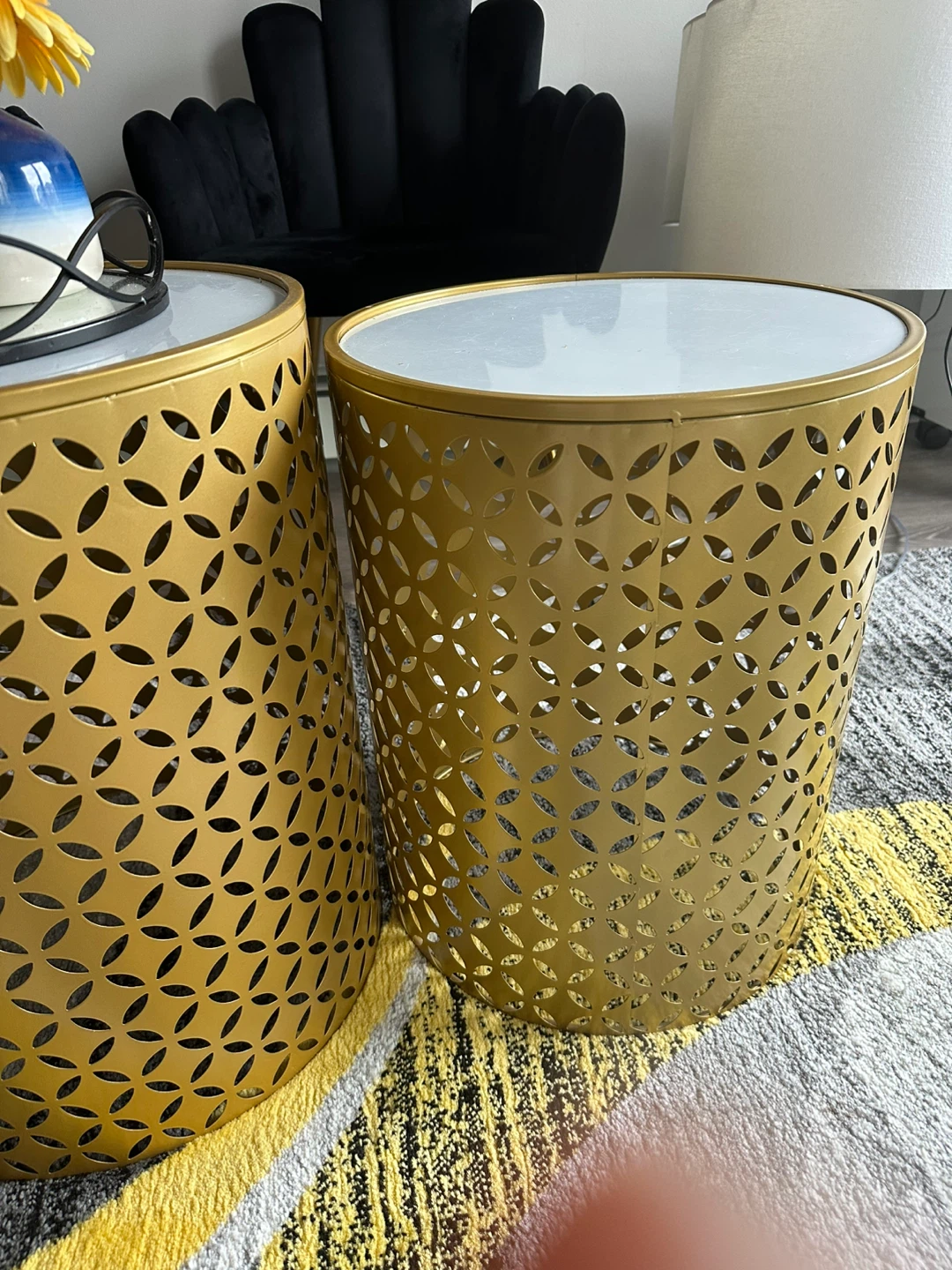 Gold Metal Accent Tables (Set of 2) - photo 3