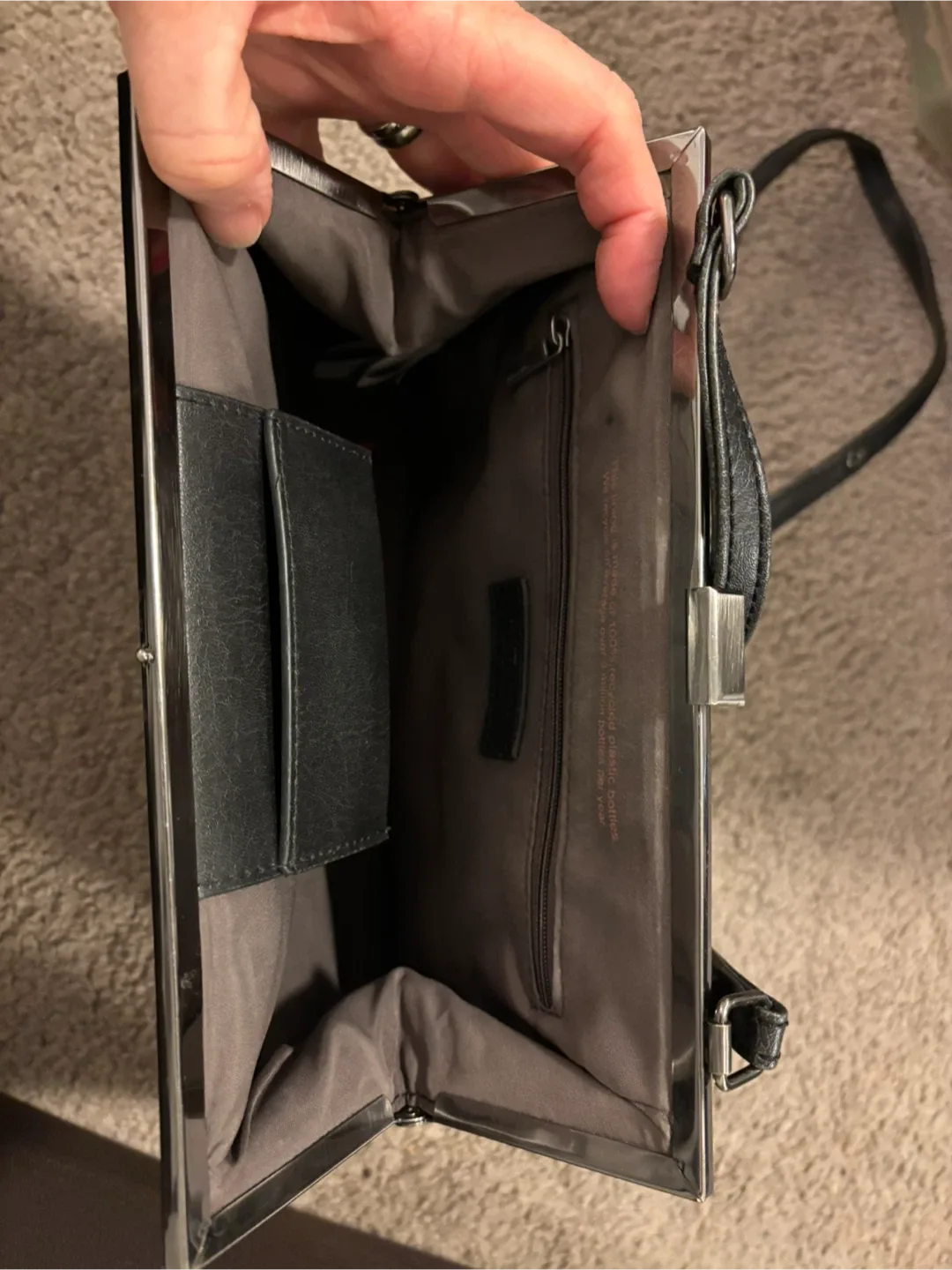 Matt & Nat Black Crossbody Bag image indicator(3)