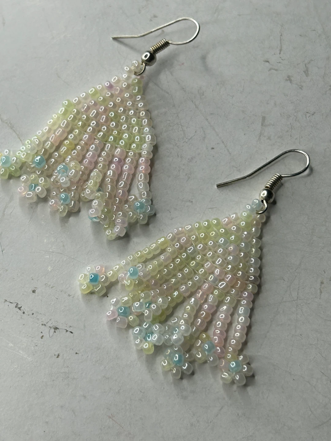 Handmade Beaded Fringe Earrings - photo 3