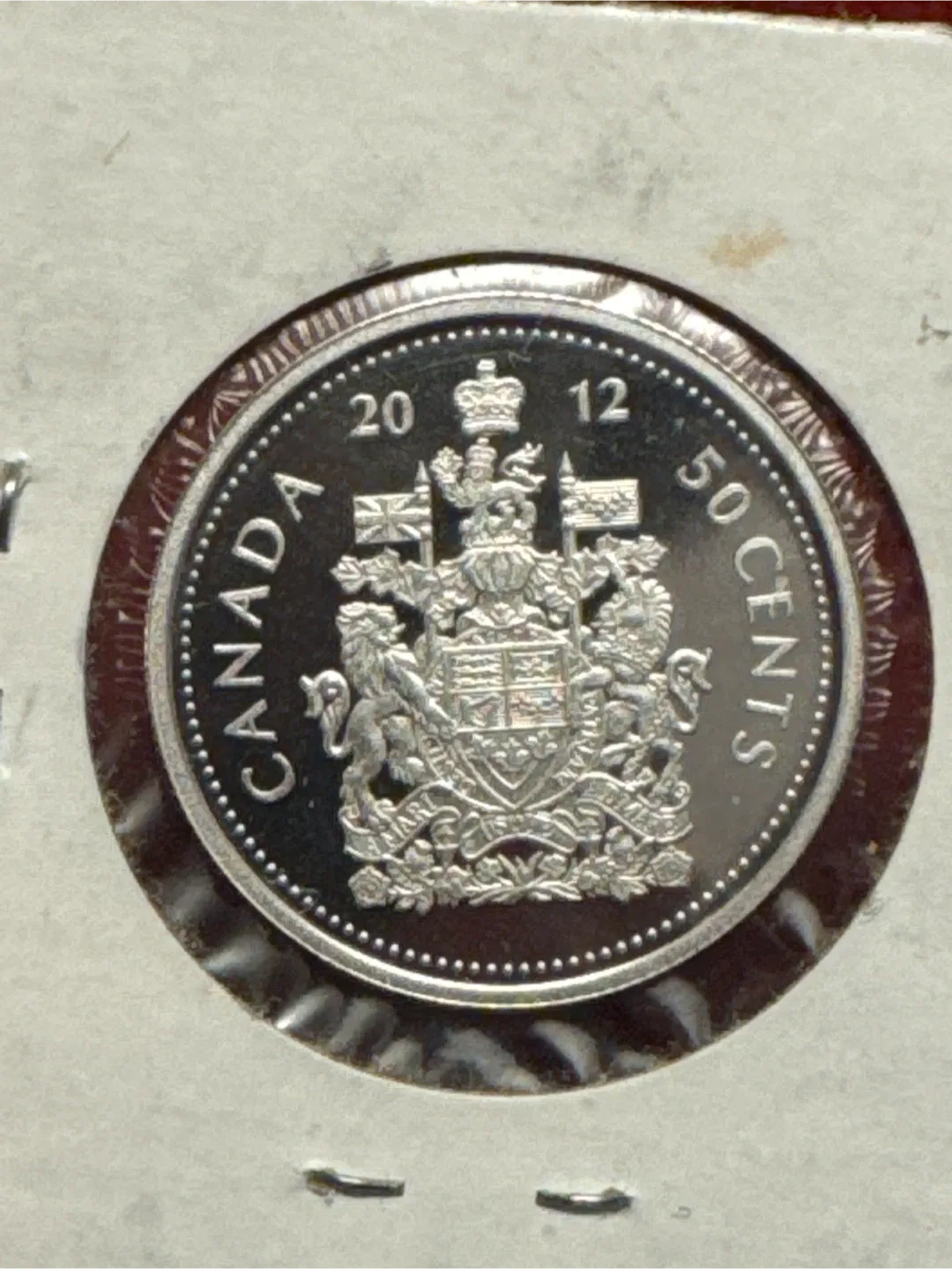 2012 Canada 50 Cents Coin pure silver image indicator(2)