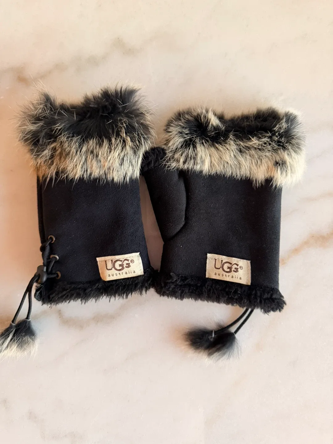 UGG Australia Black Fingerless Gloves
