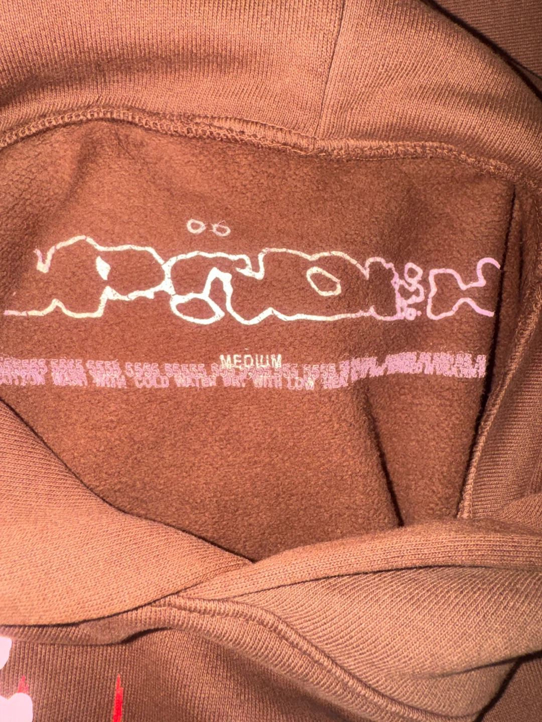 Sp5der 555 Hoodie - Brown, Size Medium - photo 4