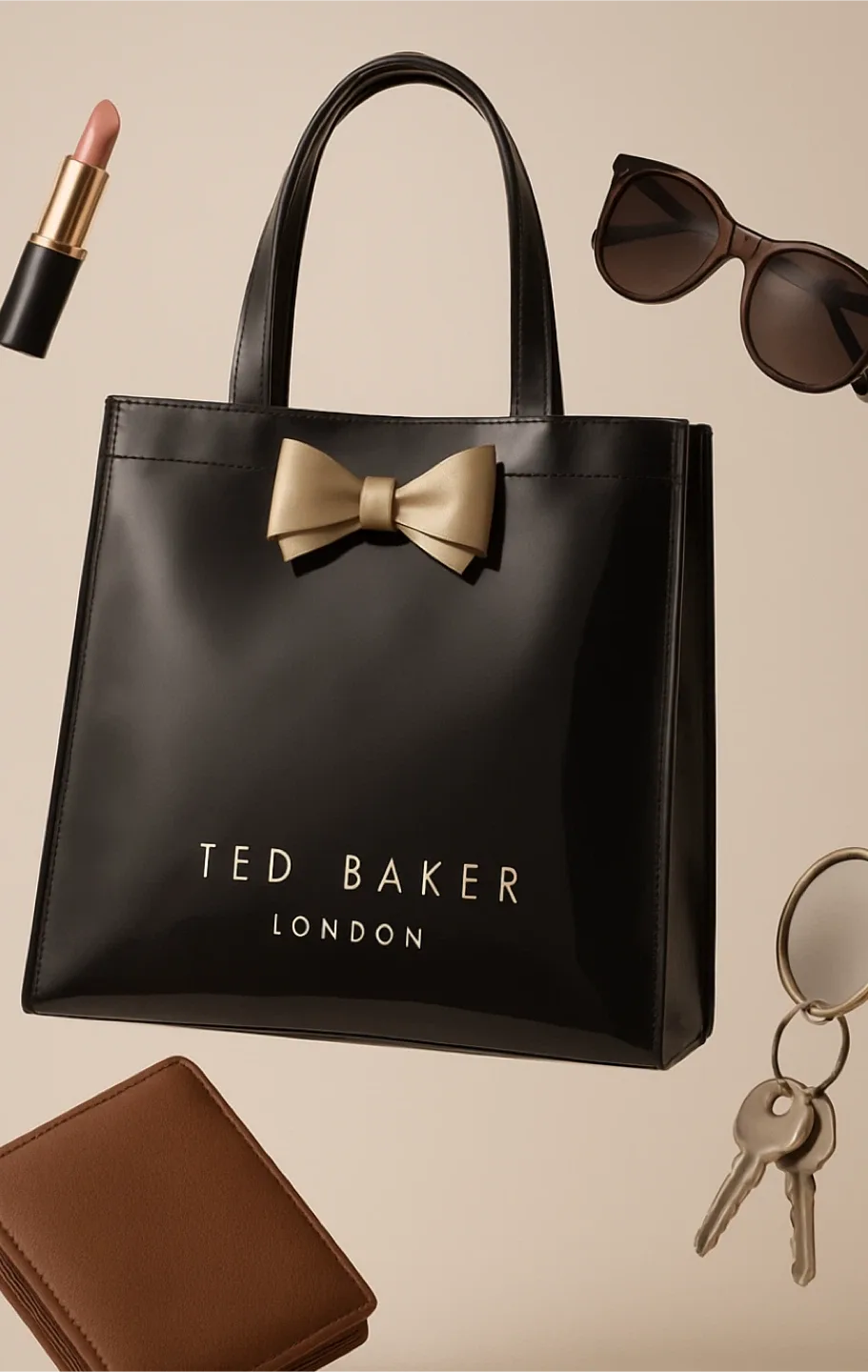 Ted Baker London Black Bow Icon Large Bag image indicator(2)