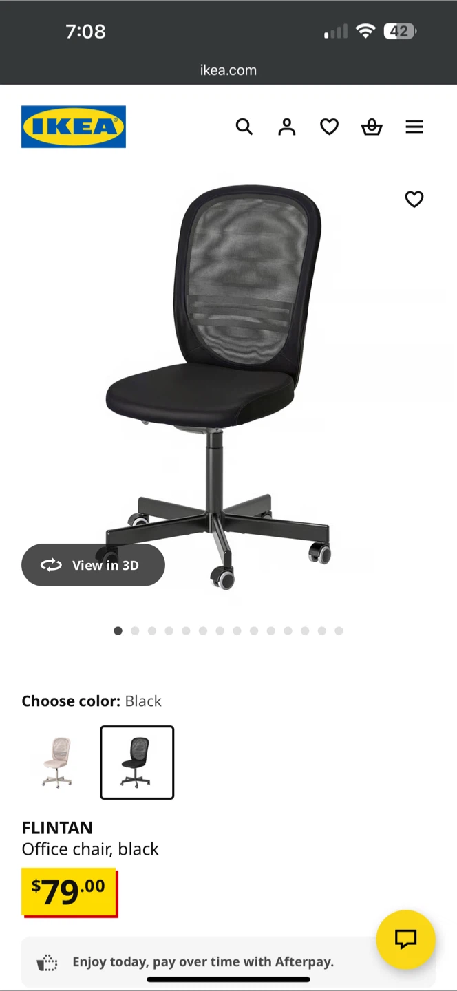 IKEA Flintan Office Chair - Black