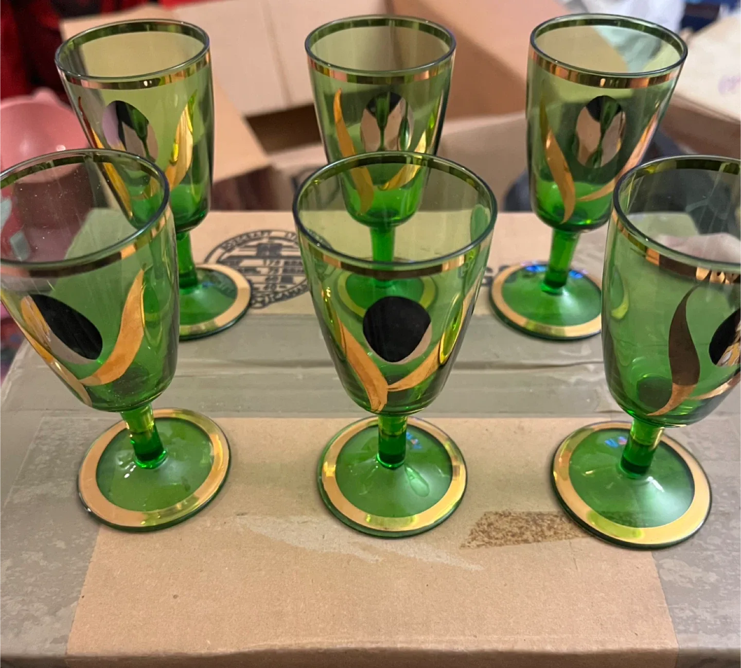 Vintage Bohemian Crystal Liqueur Set image indicator(2)