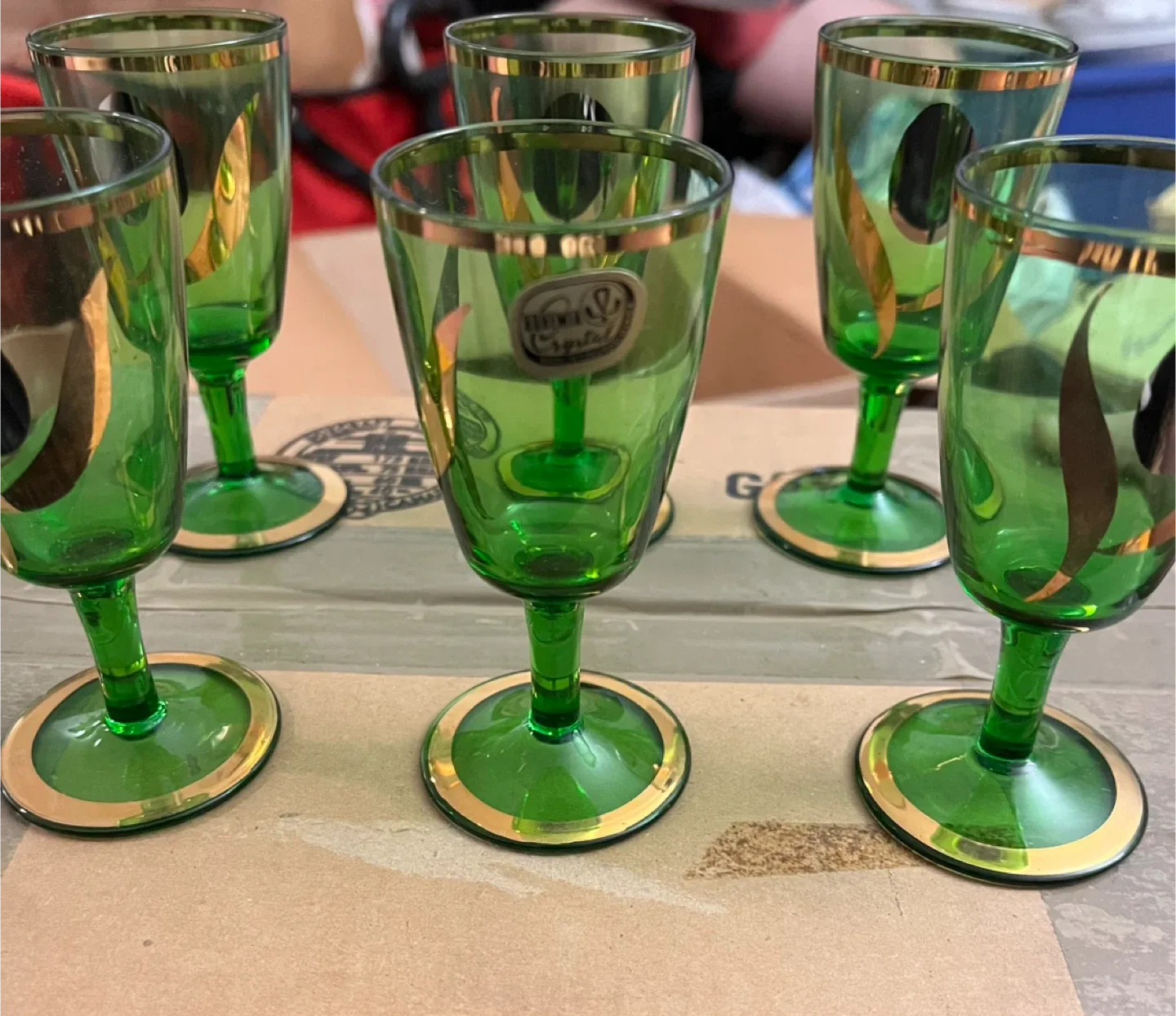 Vintage Bohemian Crystal Liqueur Set image indicator(3)