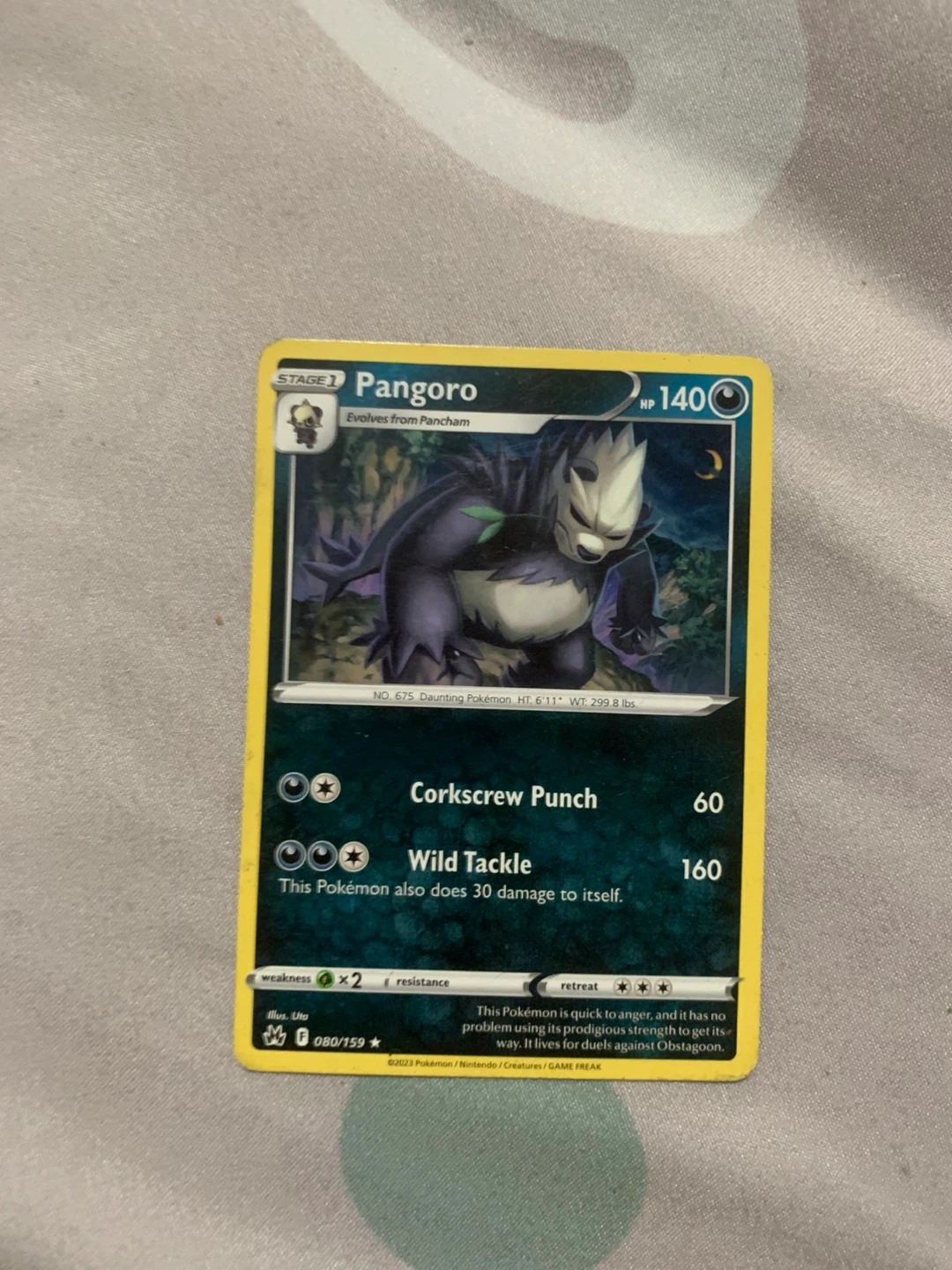 Pangoro Pokemon Card