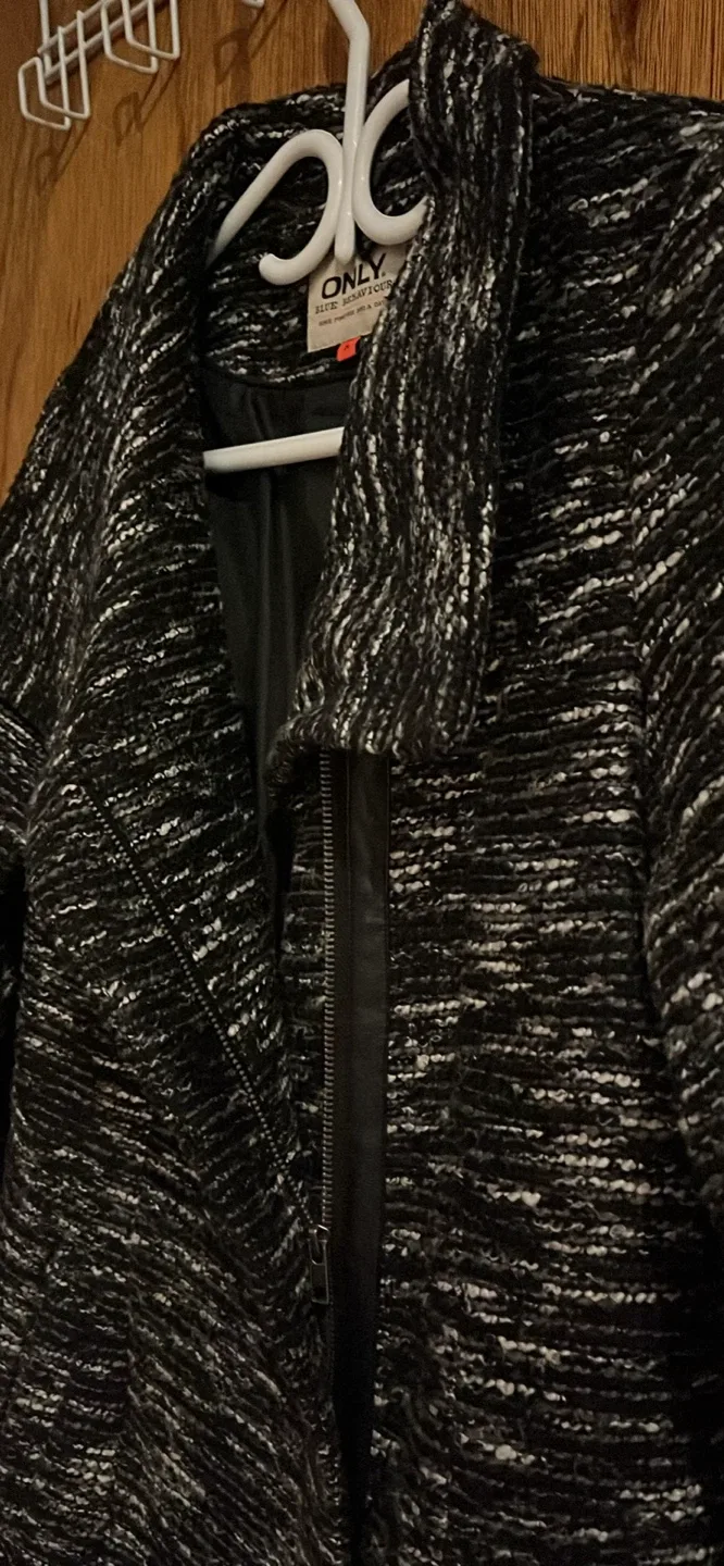 ONLY Blue Behaviour Women's Coat - Size M image indicator(6)