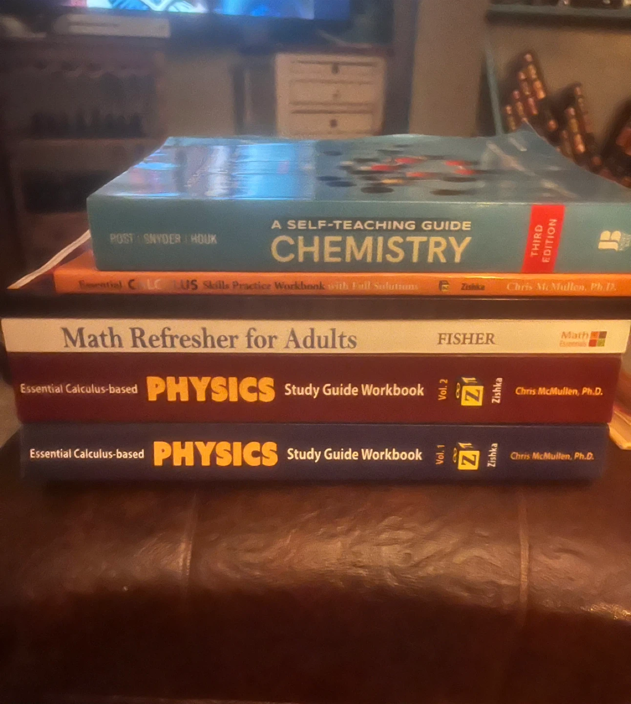Chemistry, Physics, Math Books