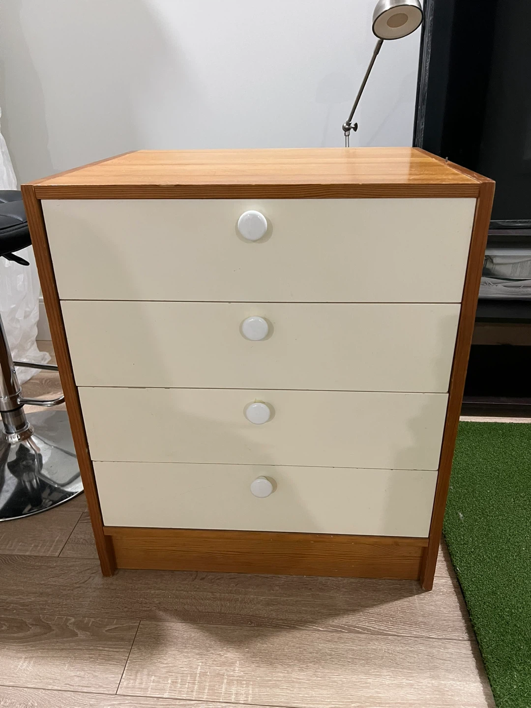 Wooden 4-Drawer Dresser