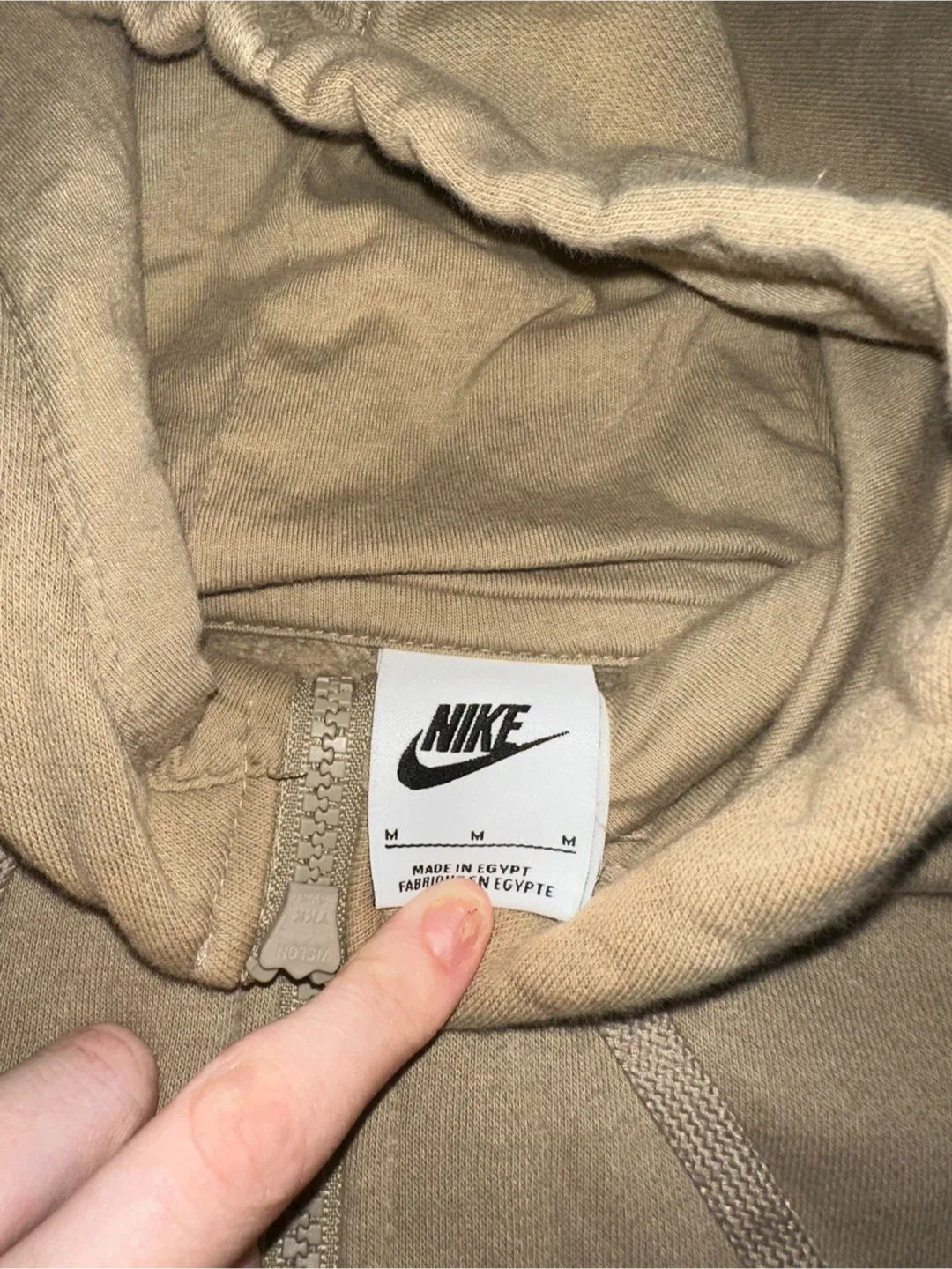 Nike Sportswear Men's Club Fleece 2.0 Hoodie - Beige image indicator(3)