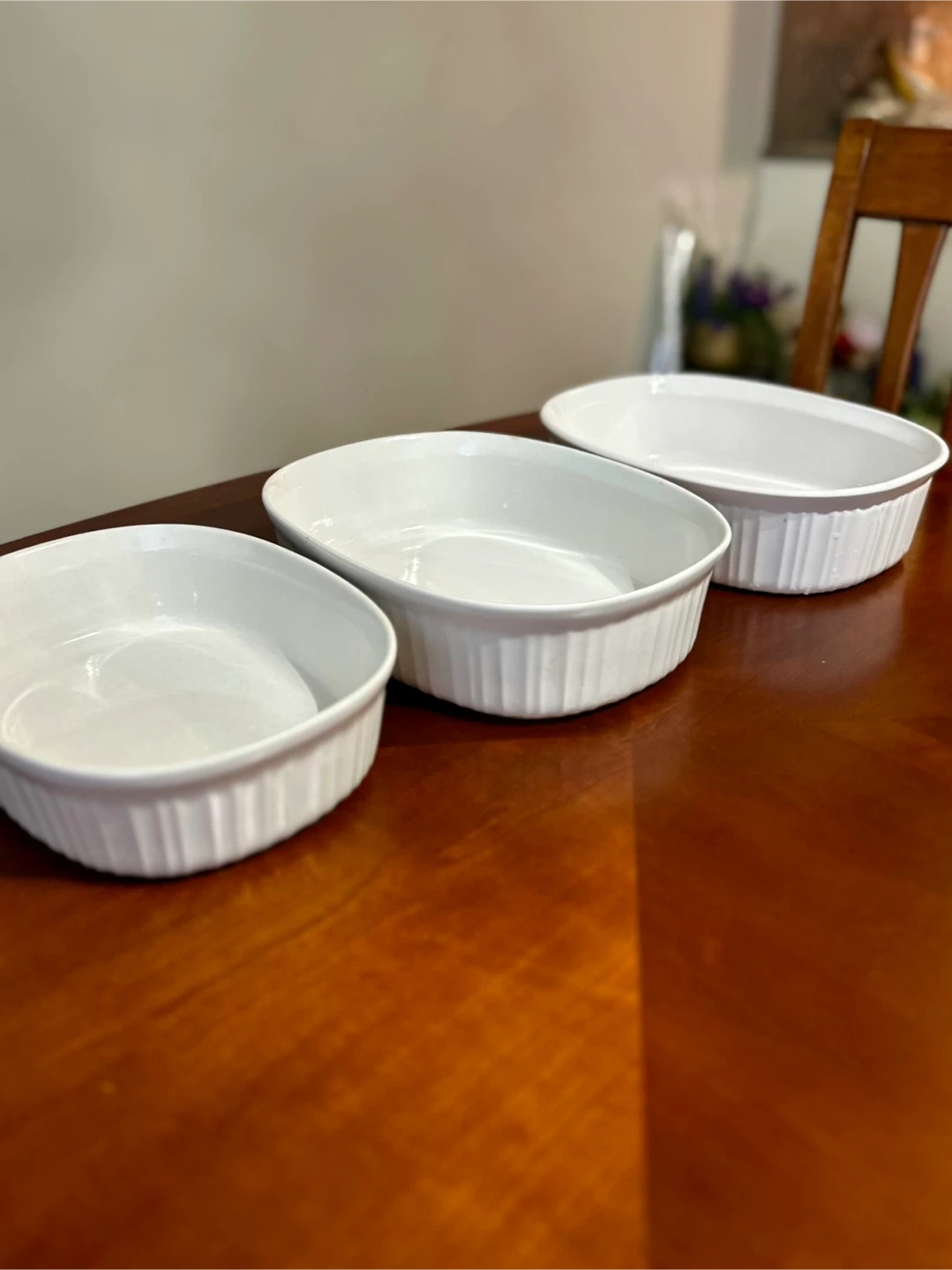 3-Piece White Oval Baking Dish Set – Microwave & Oven Safe - photo 4