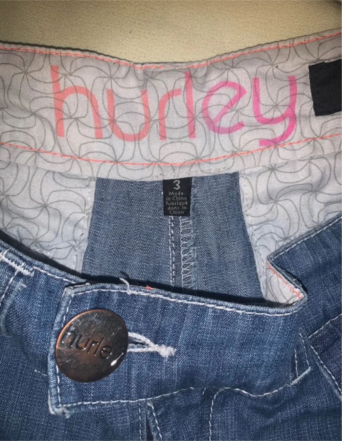 Hurley Denim Shorts - Size 3 image indicator(3)