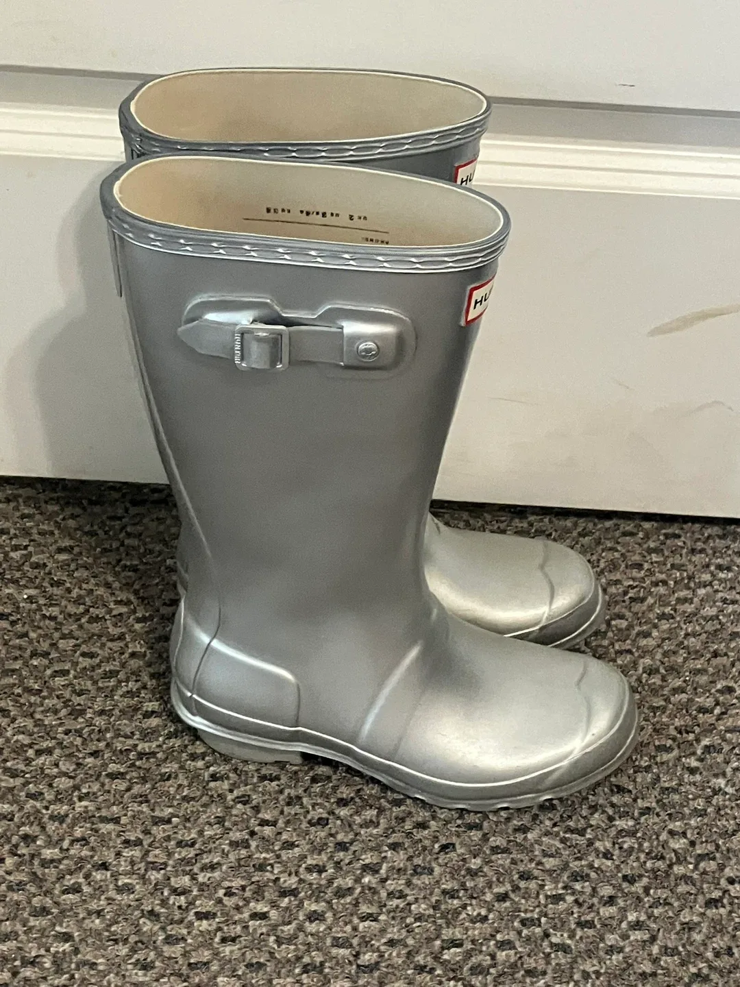 Hunter Rain Boots - Silver size 3 image indicator(2)