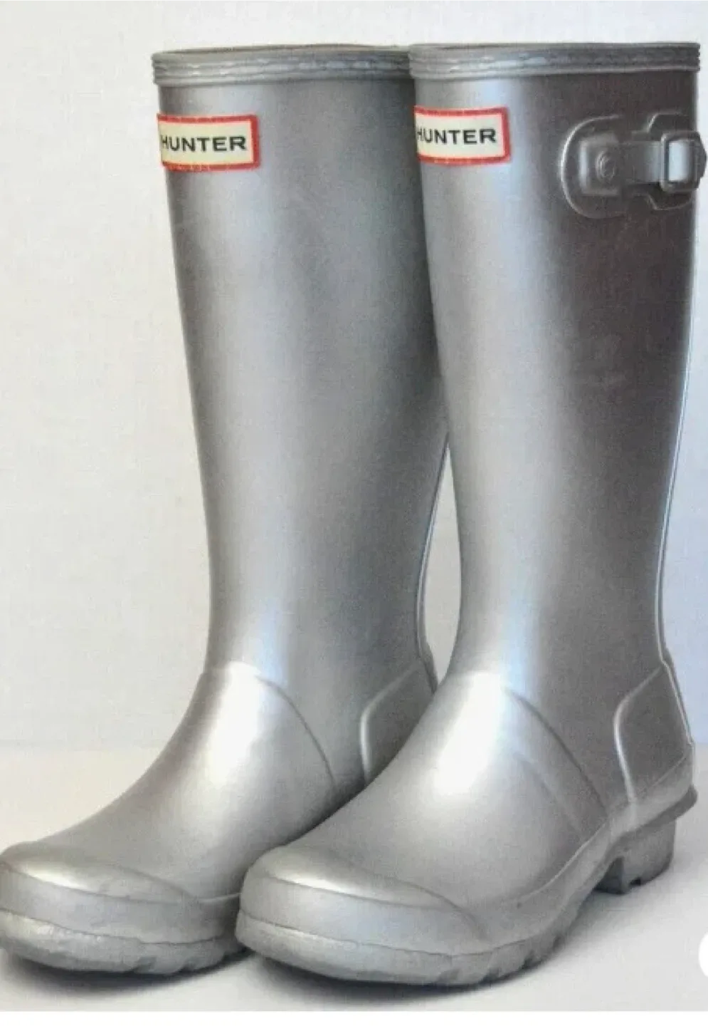 Hunter Rain Boots - Silver size 3 image indicator(4)