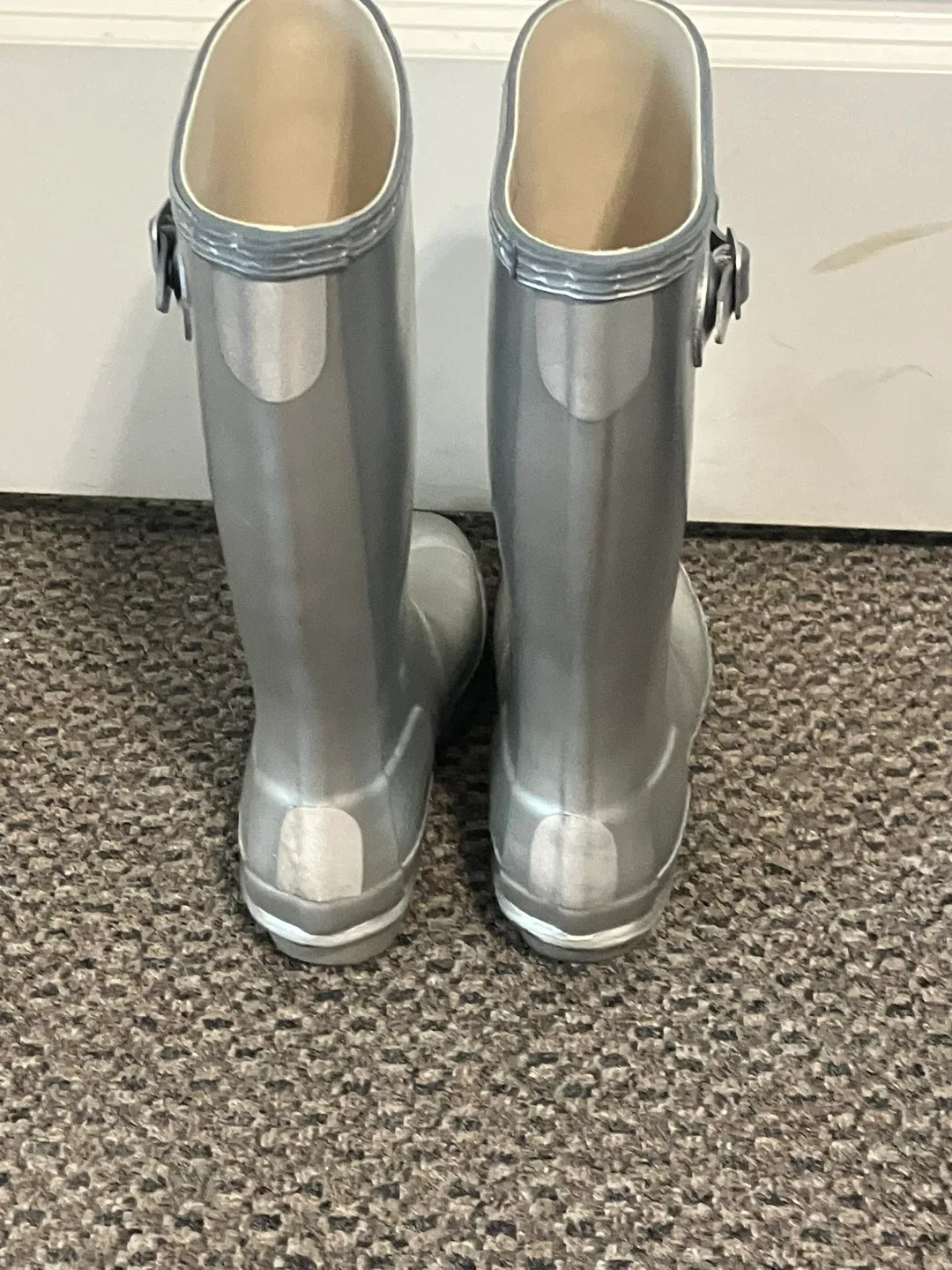 Hunter Rain Boots - Silver size 3 image indicator(3)