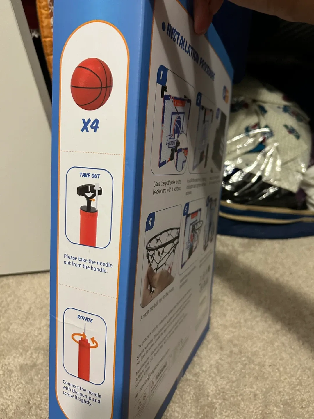 EagleStone Mini Basketball Hoop with Scoreboard image indicator(4)