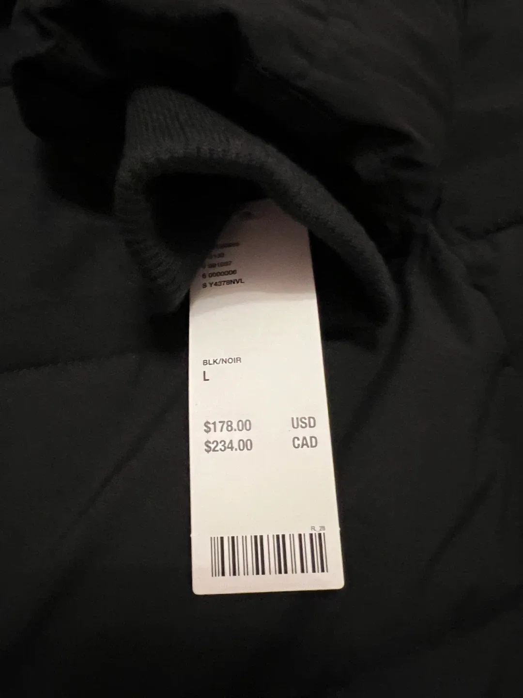 NVLT Black Puffer Coat - Size L image indicator(2)