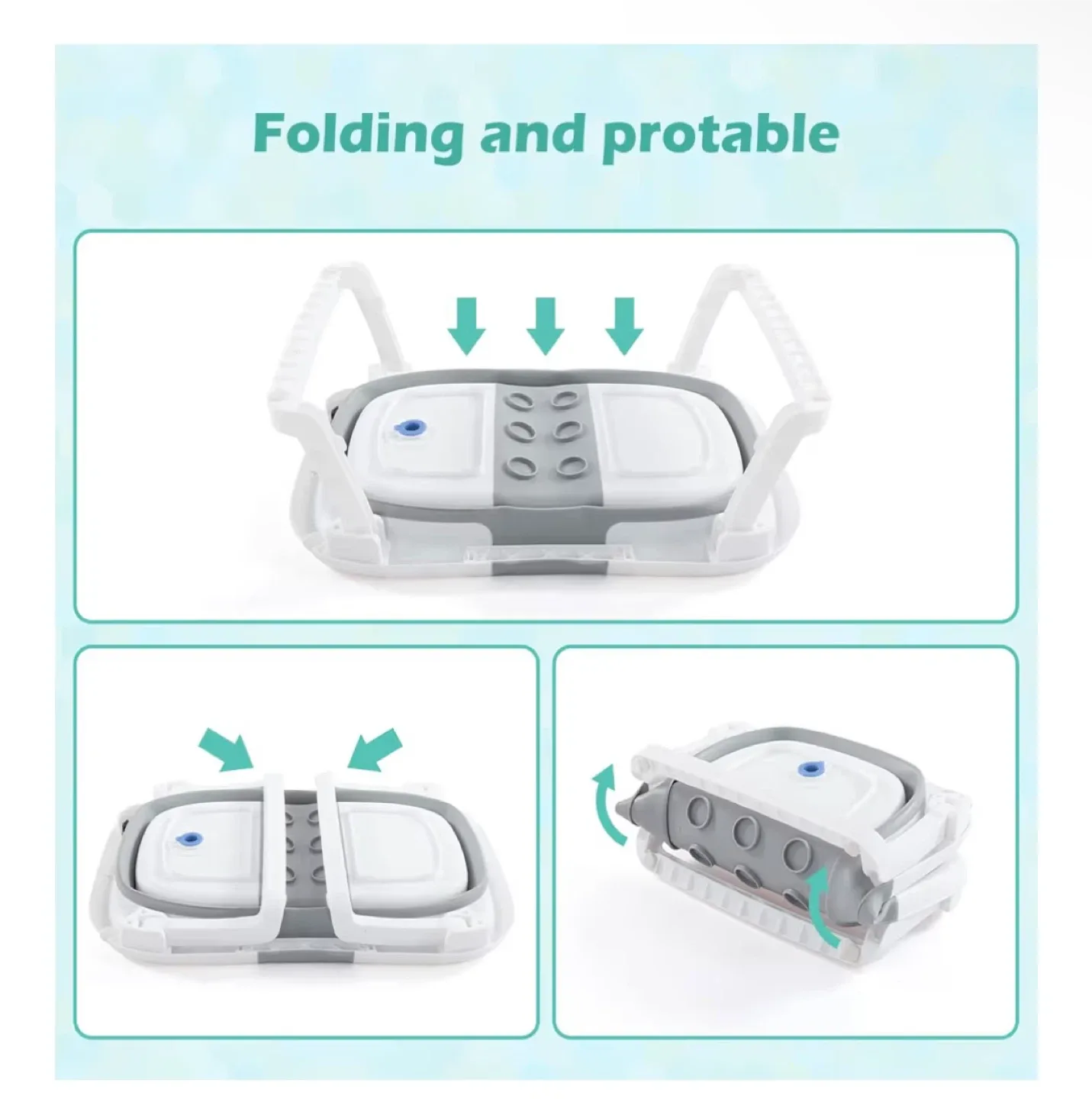 Folding Baby Bathtub - Grows with them image indicator(4)