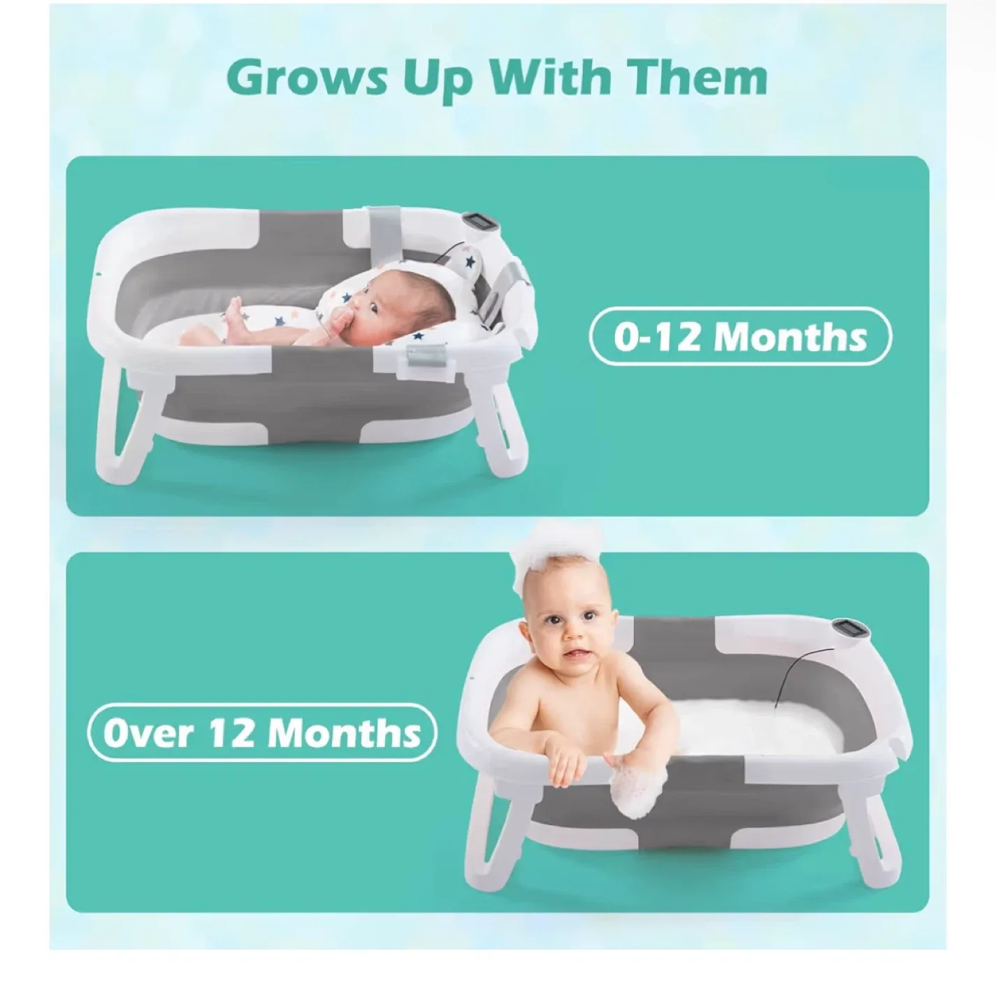Folding Baby Bathtub - Grows with them image indicator(5)