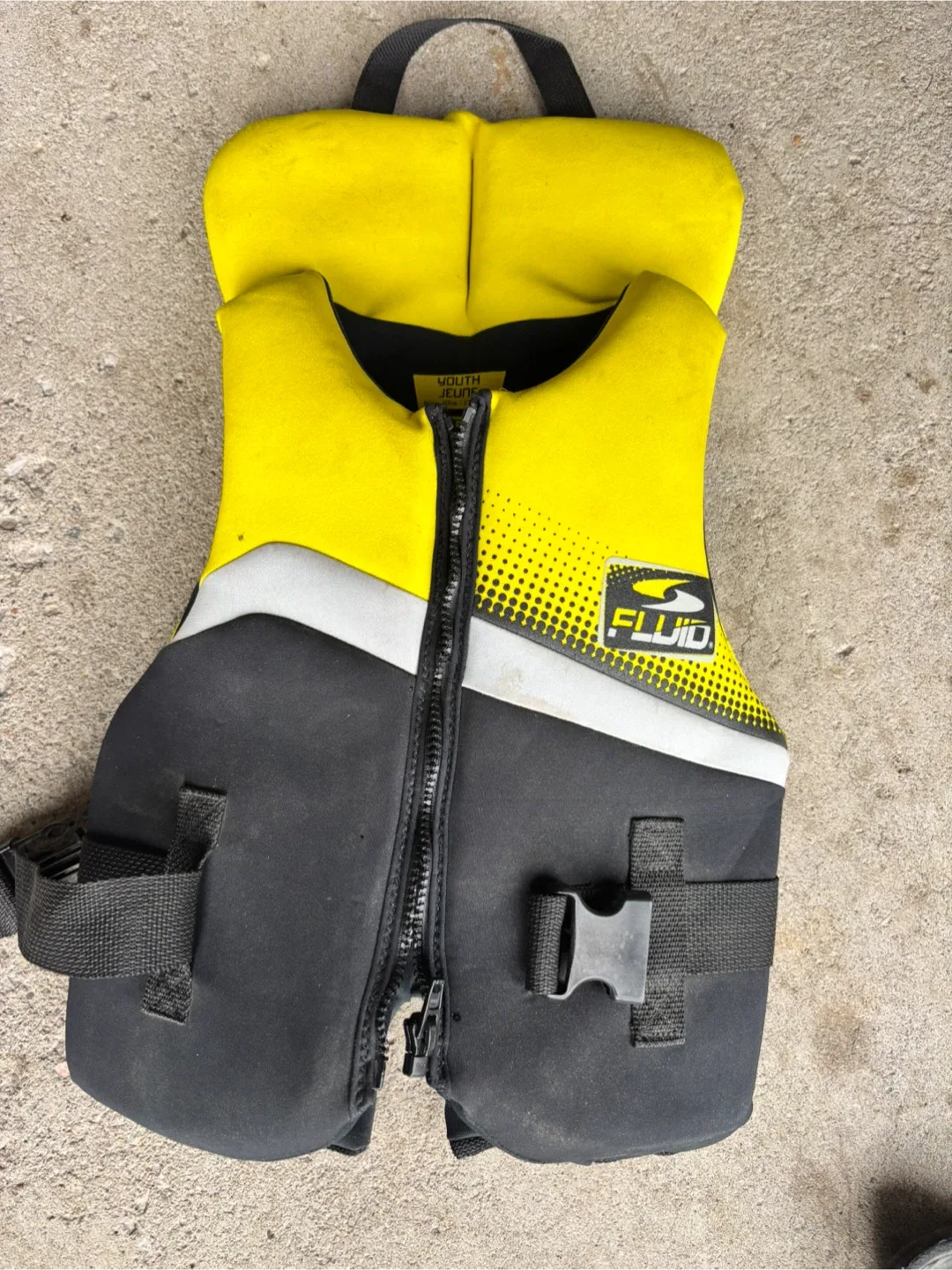 Fluid Youth Life Jacket - Yellow & Black thumbnail