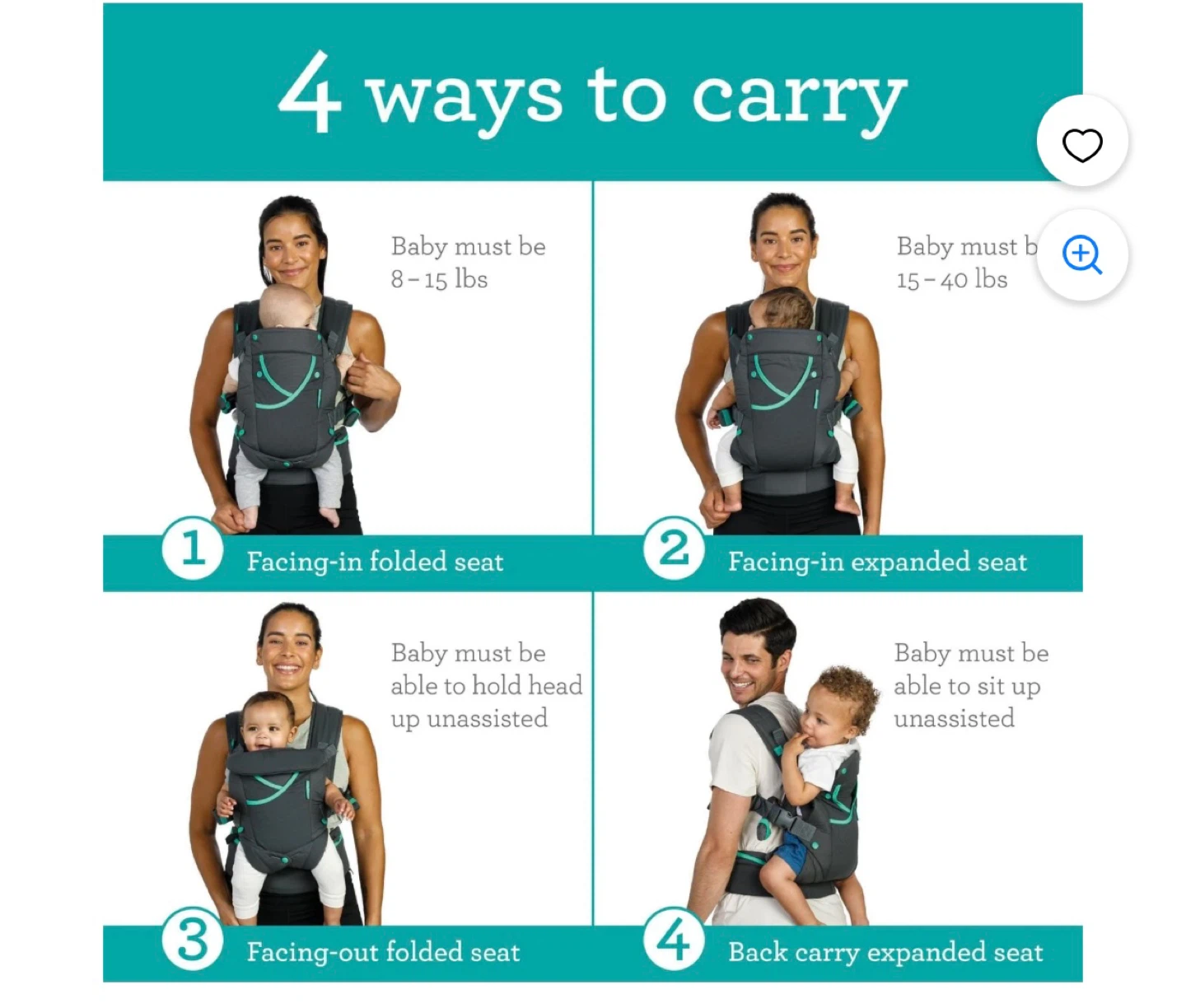 Infantino Carry On Active Baby Carrier - photo 2