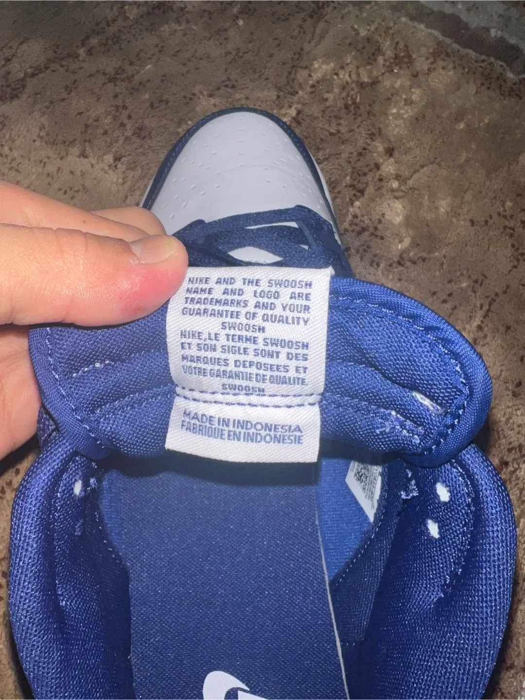 Nike Dunk Low White/Royal Blue image indicator(3)