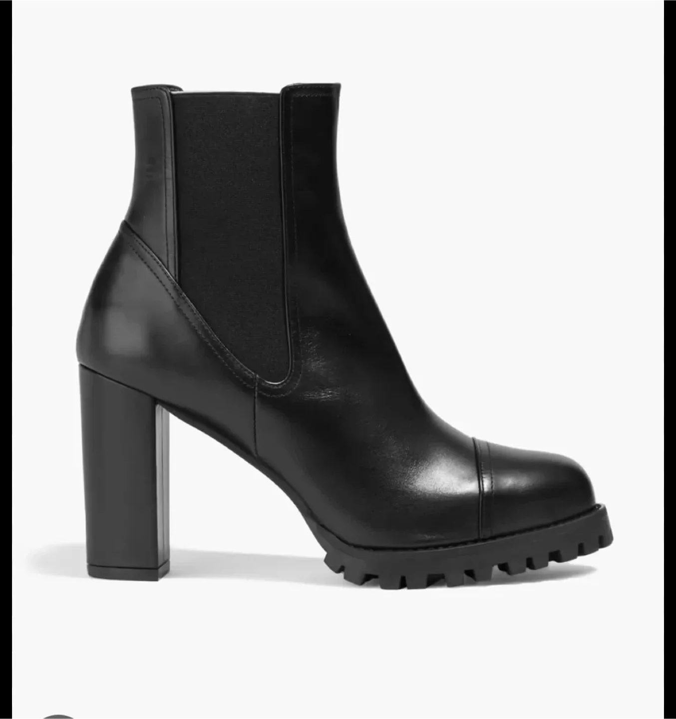 Stuart Weitzman Wenda Bootie in black leather (US 5 UK 35.5) image indicator(2)