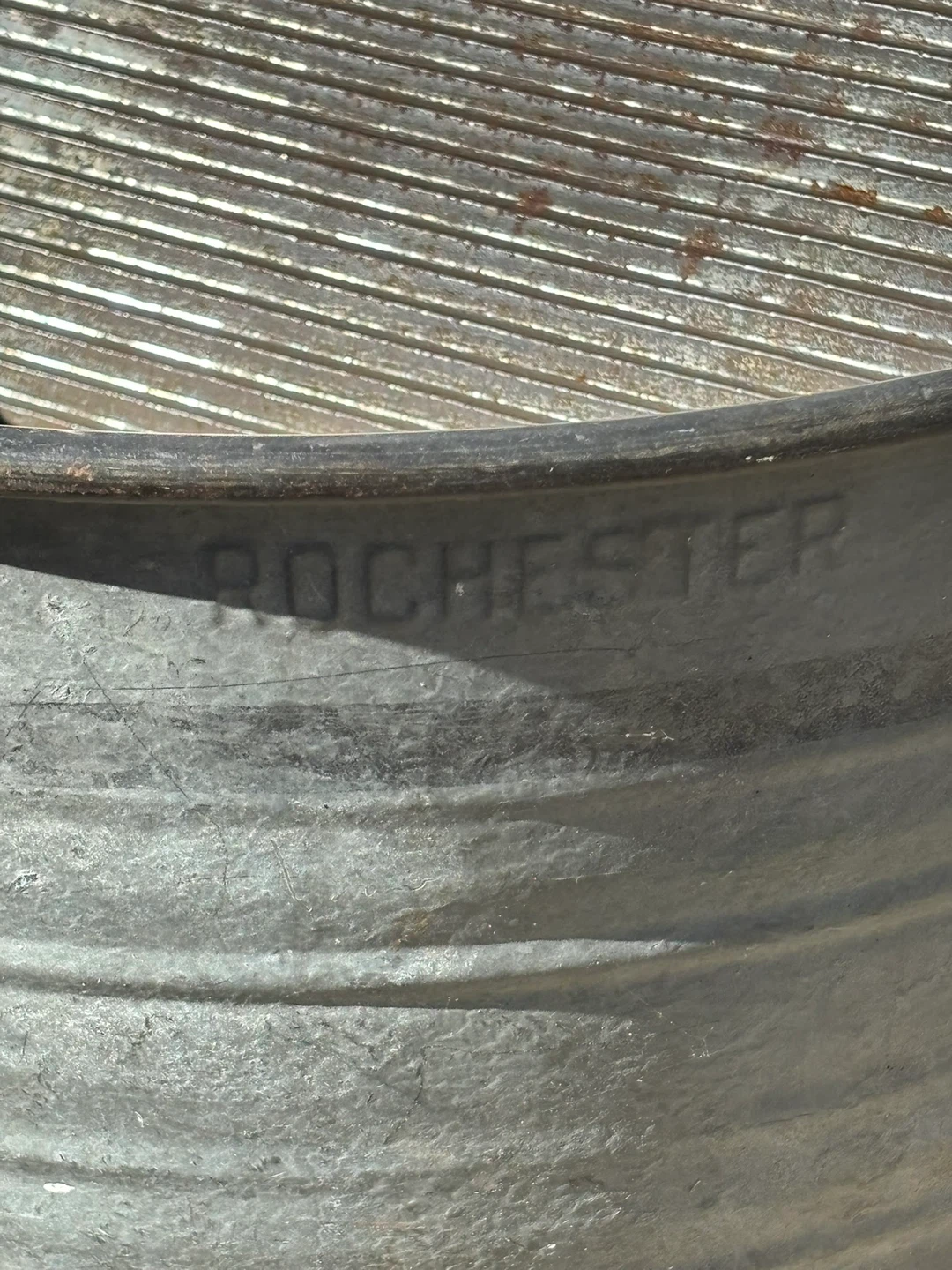 Vintage Rochester Wash Tub & Washboard