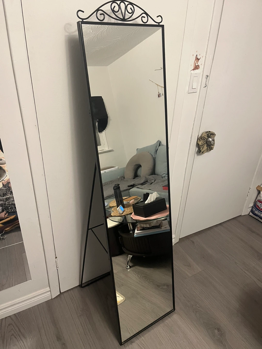 Full Length Standing Mirror - Black Frame