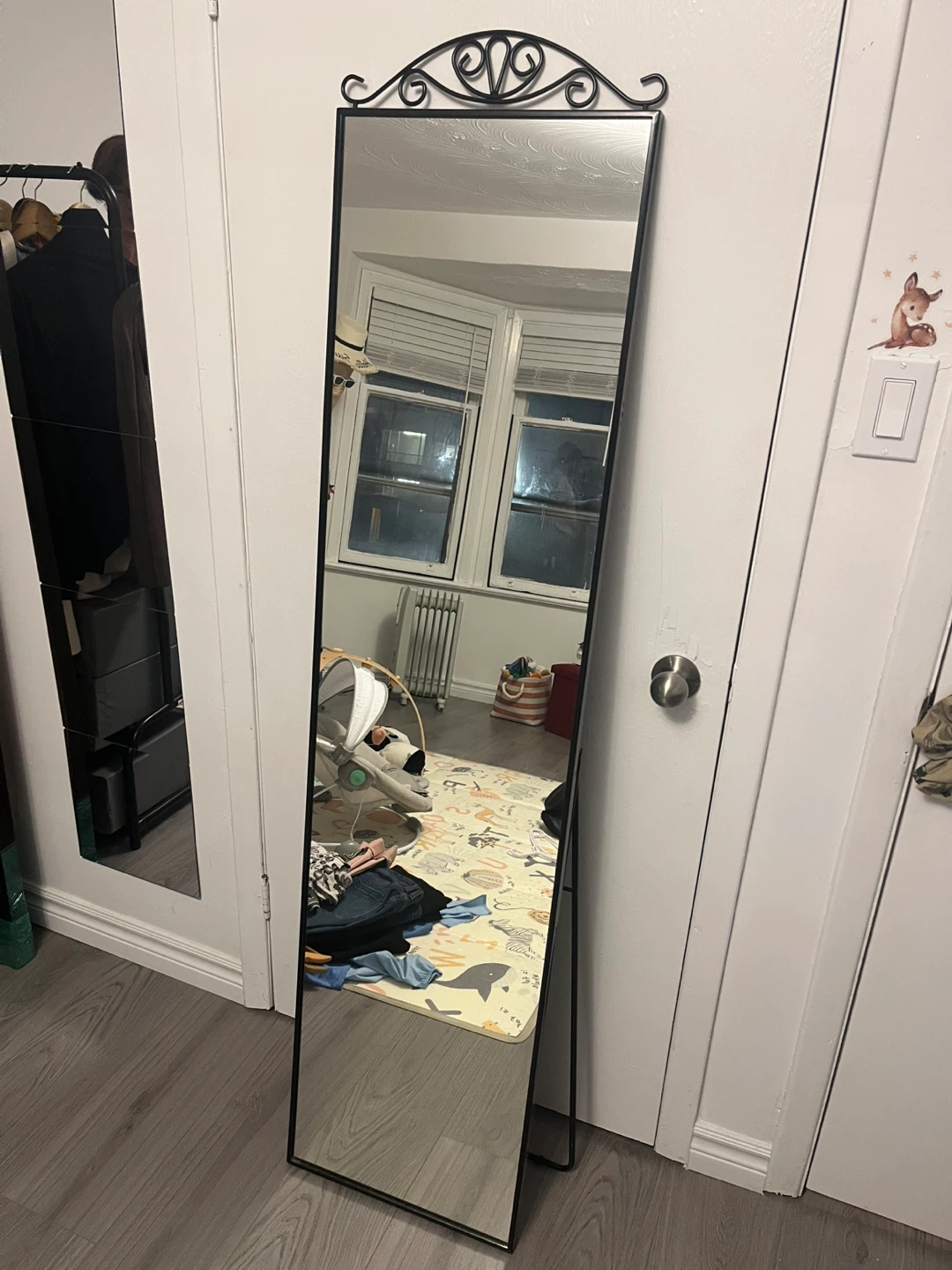 Full Length Standing Mirror - Black Frame - photo 2
