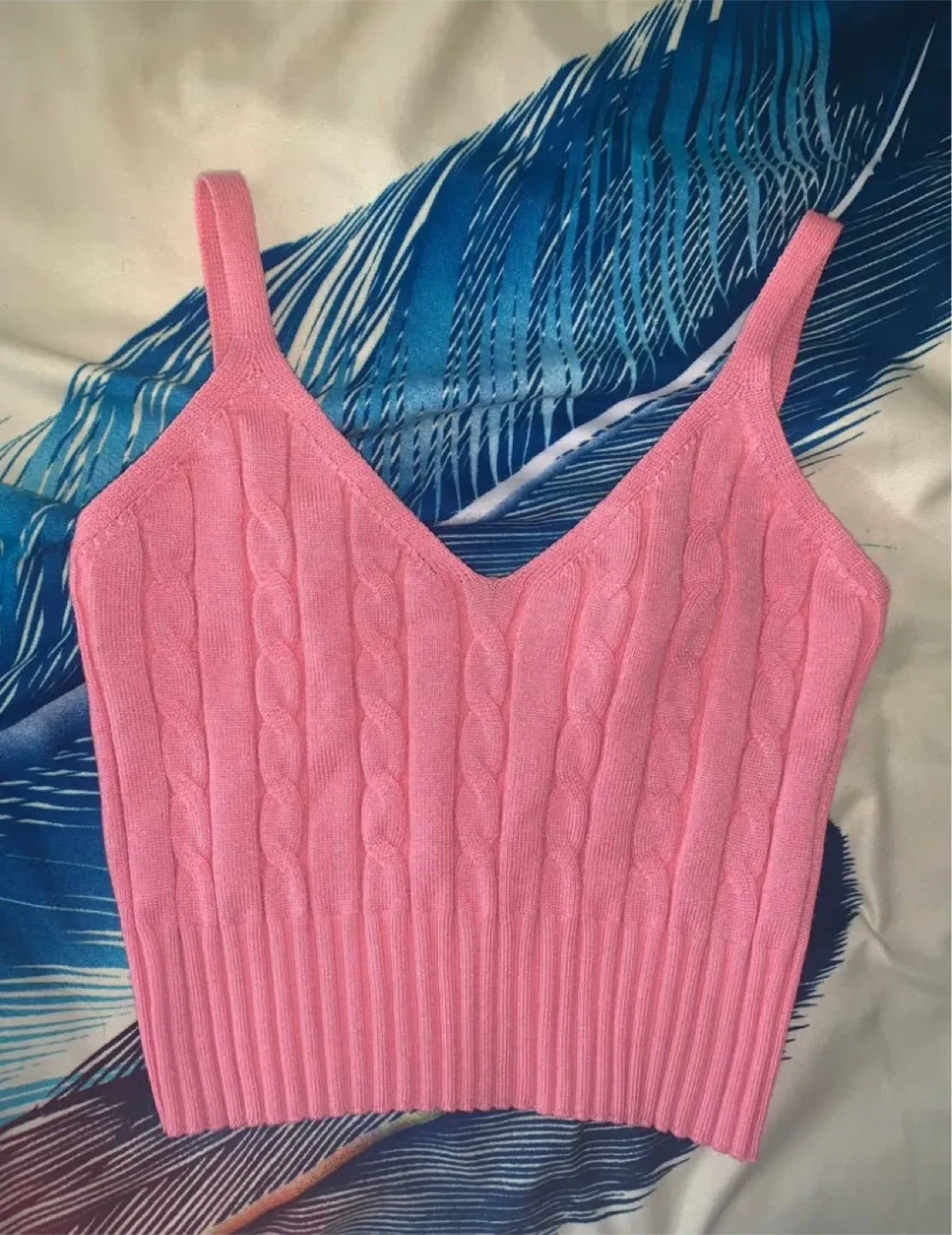 Pink Knit Tank Top image indicator(3)